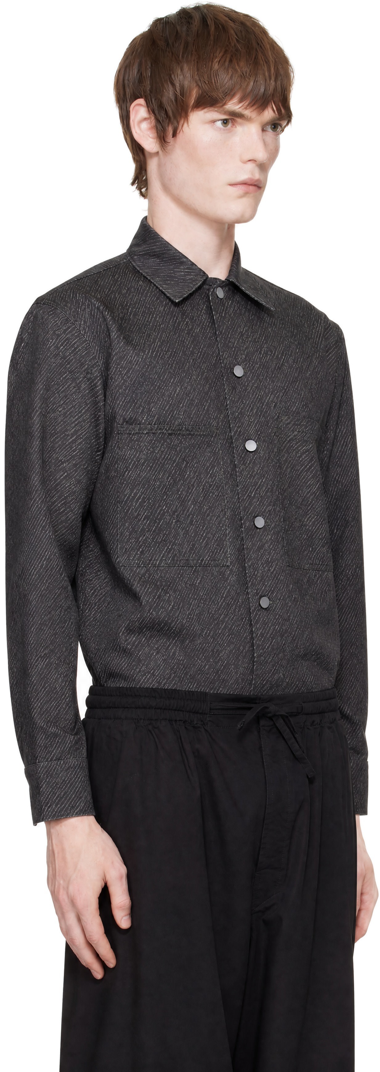 LEMAIRE - Gray Printed Workwear Shirt