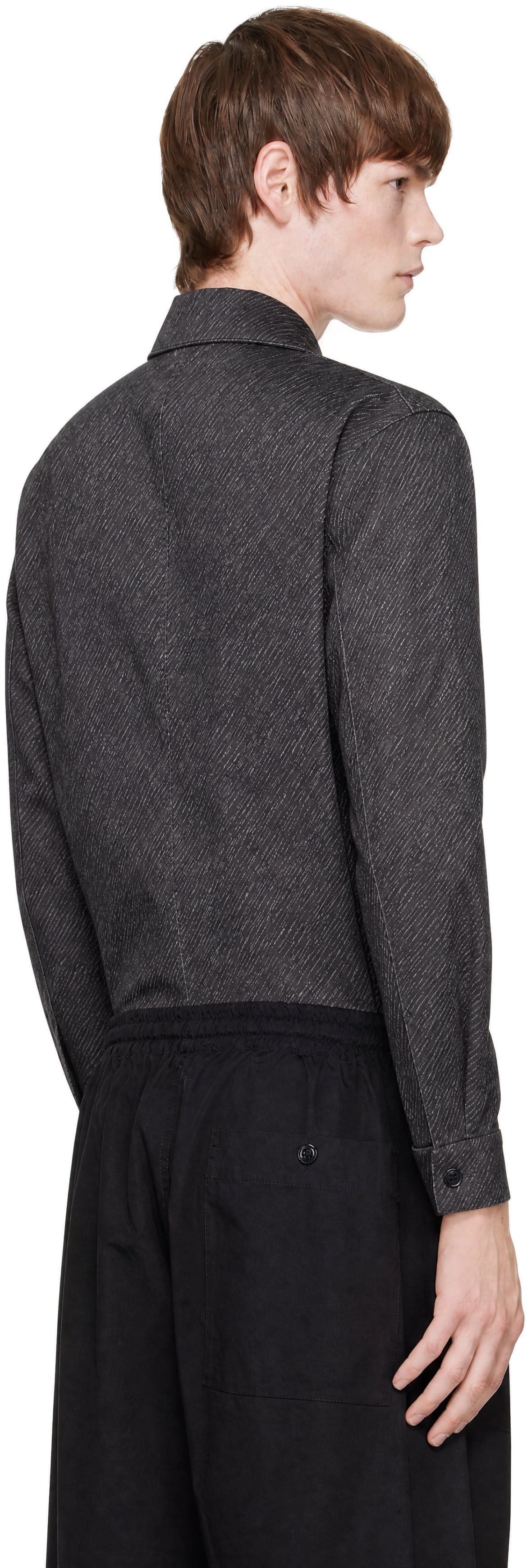 LEMAIRE - Gray Printed Workwear Shirt