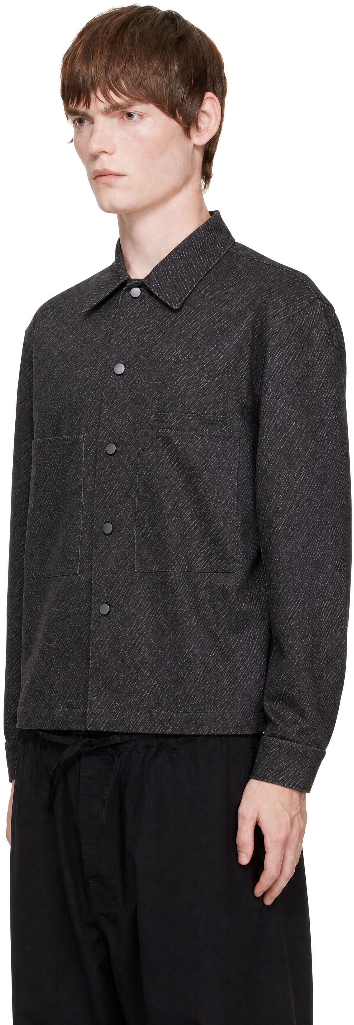 LEMAIRE - Gray Printed Workwear Shirt