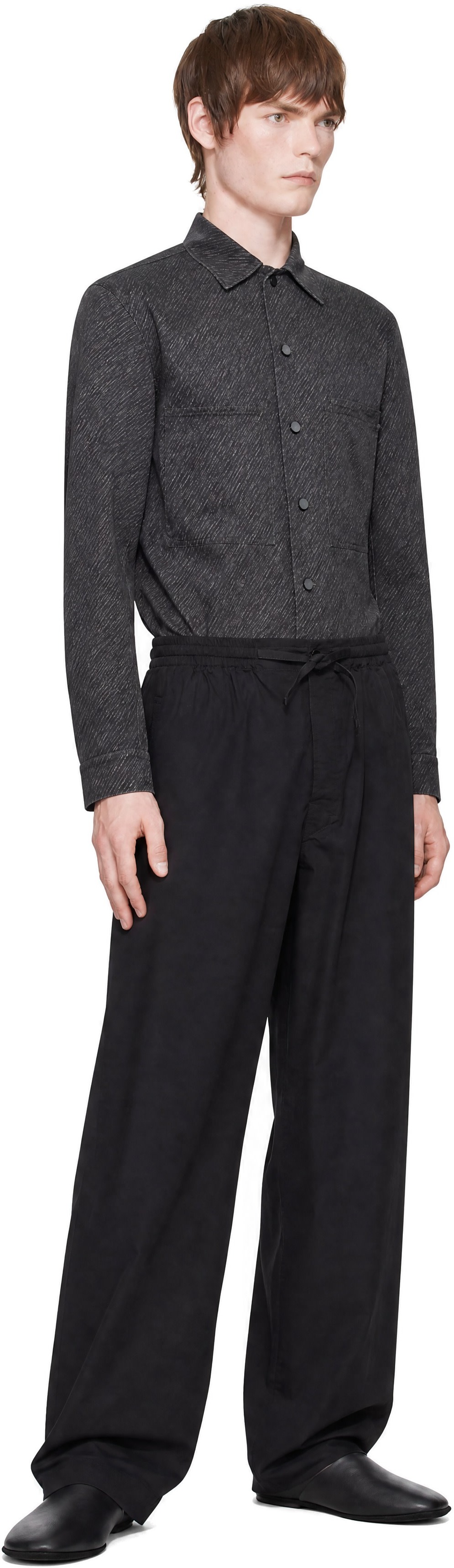 LEMAIRE - Gray Printed Workwear Shirt