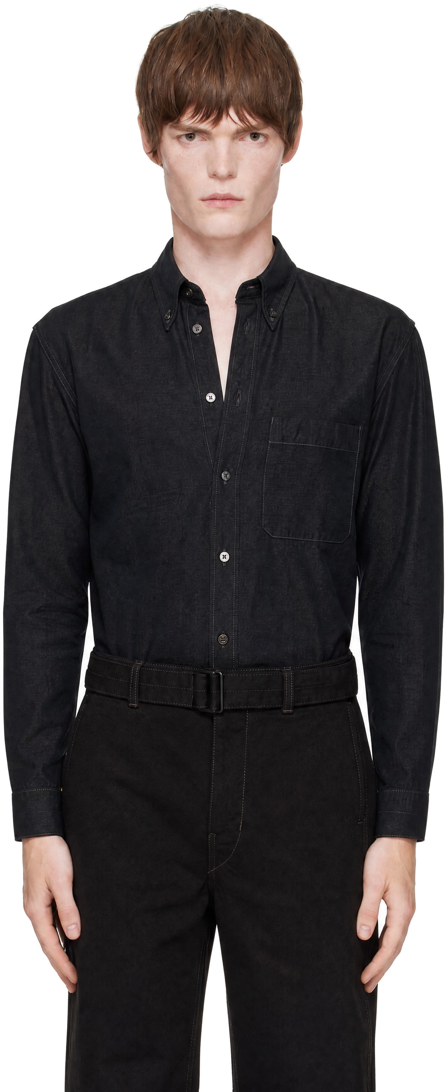 LEMAIRE - Gray Button Down Shirt