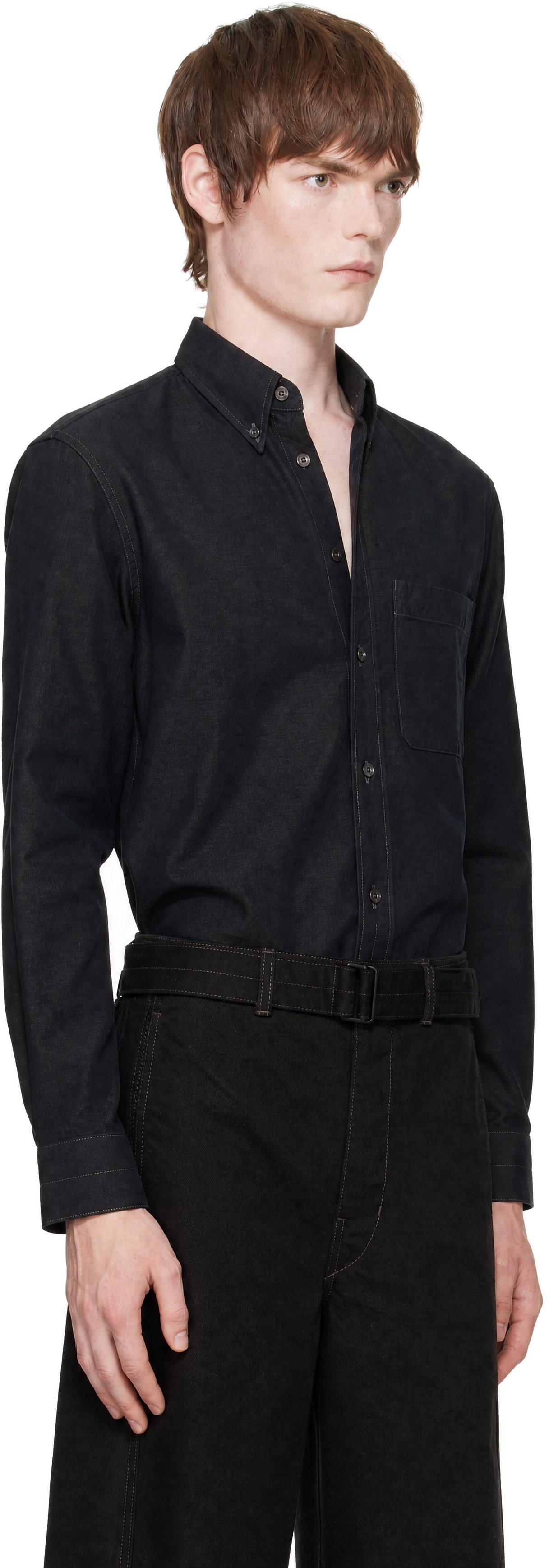 LEMAIRE - Gray Button Down Shirt