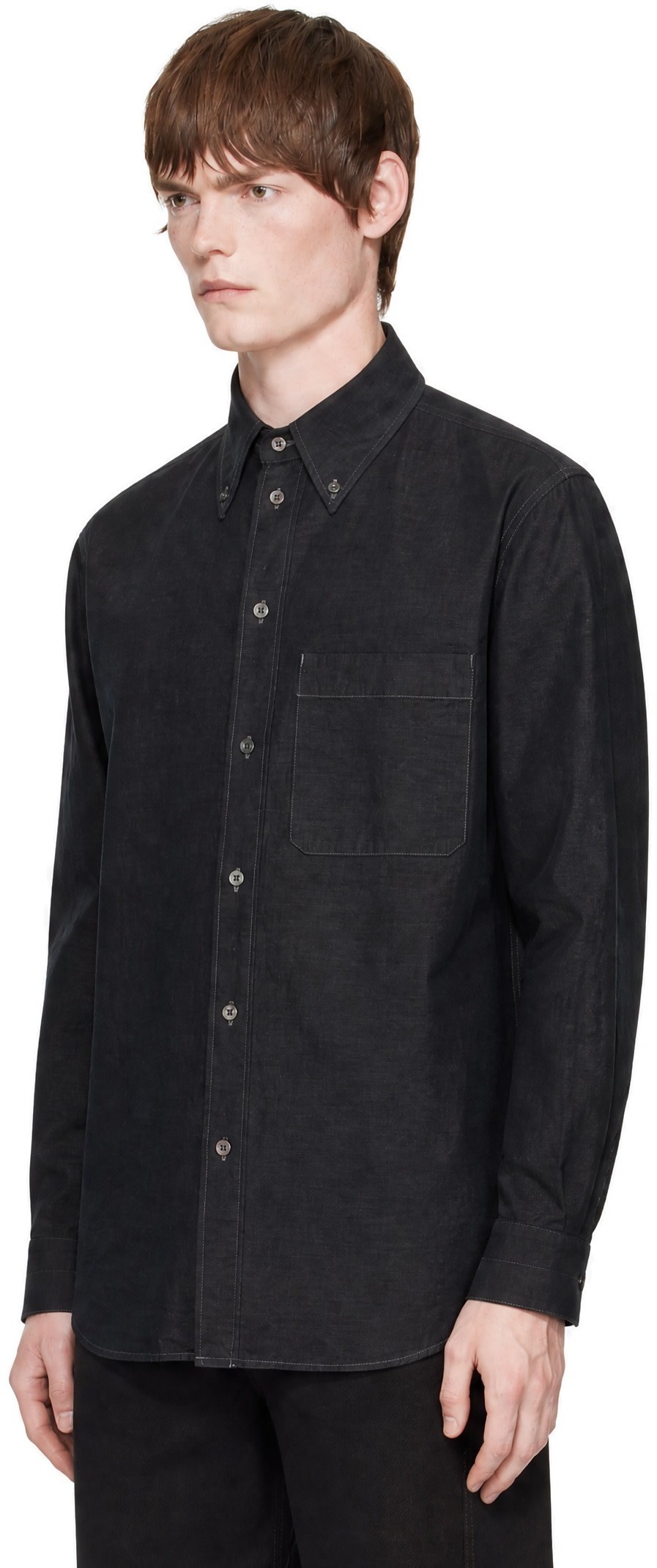 LEMAIRE - Gray Button Down Shirt