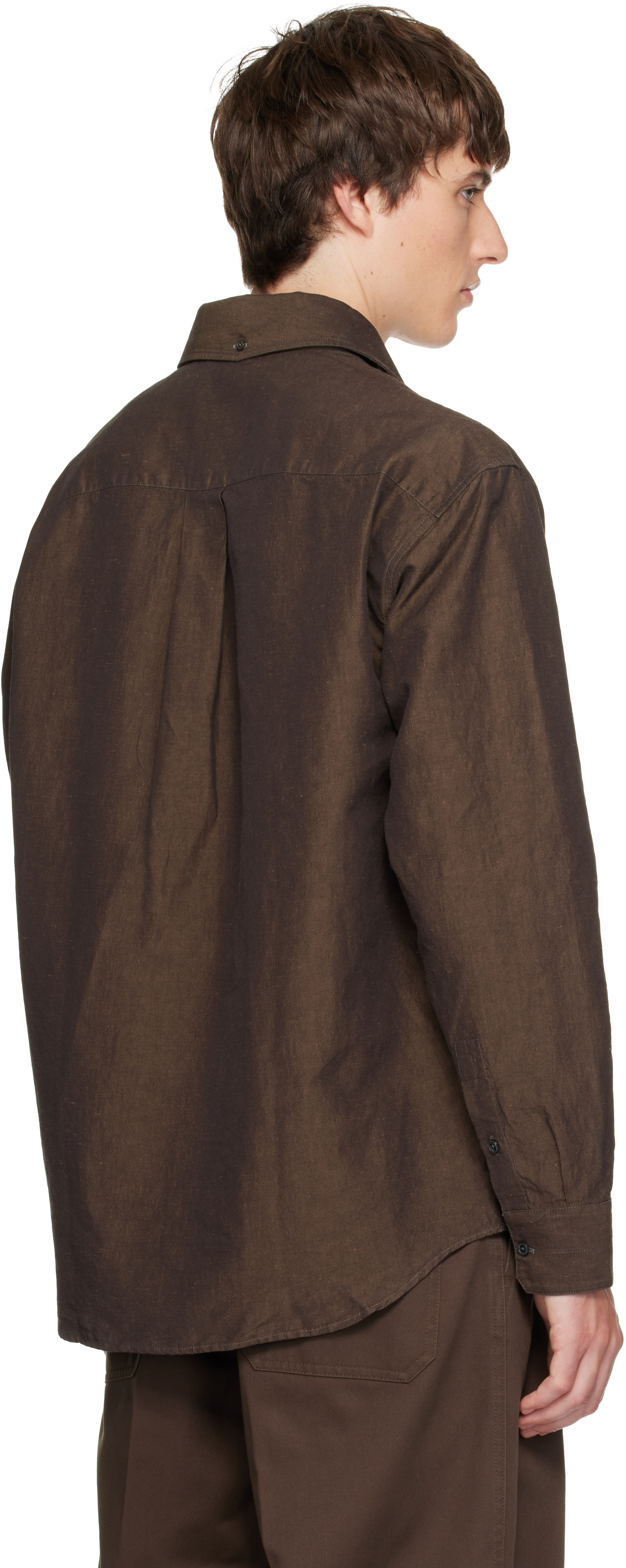 LEMAIRE - Brown Button Down Shirt