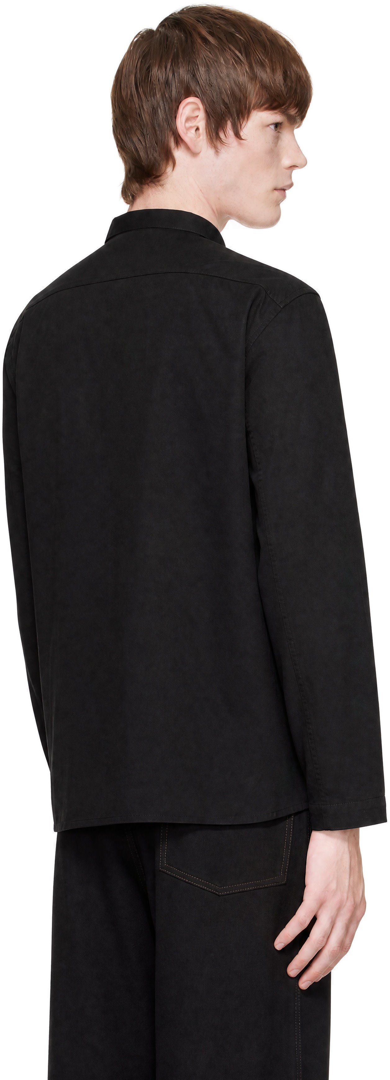 LEMAIRE - Black V-Neck Top