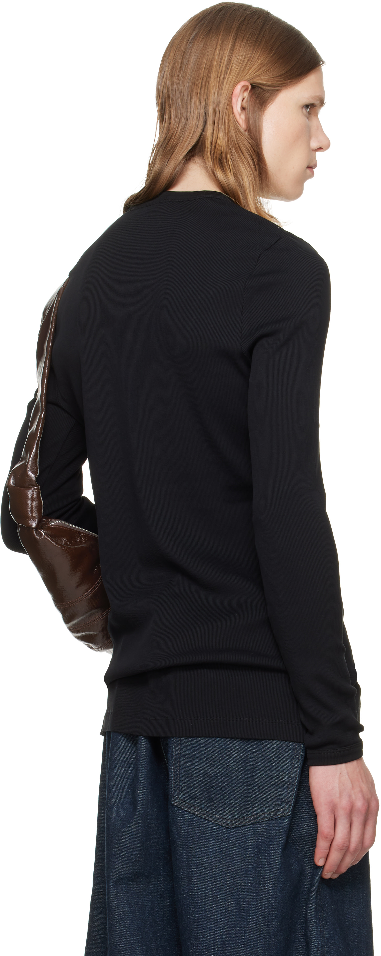 LEMAIRE: Black Long-Sleeve T-shirt | SSENSE