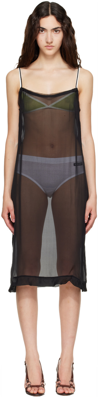 Paloma Wool - Robe midi Enos noire
