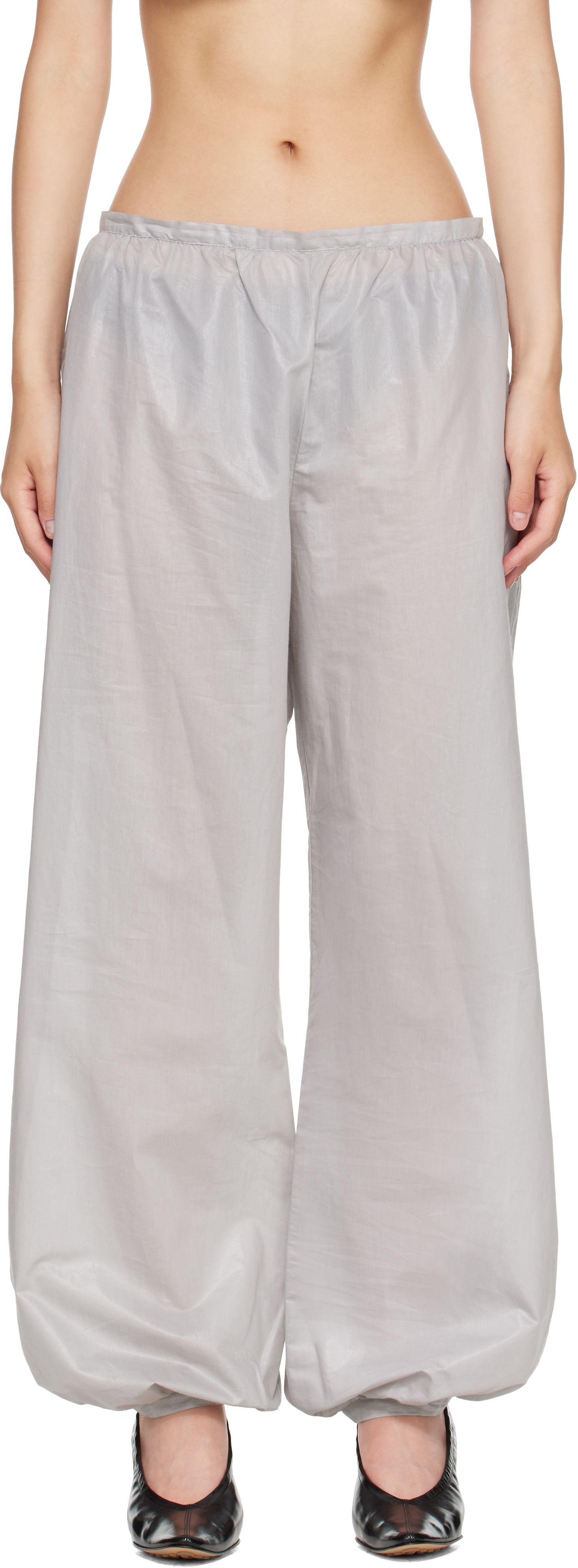 Paloma Wool: Gray Boza Trousers | SSENSE