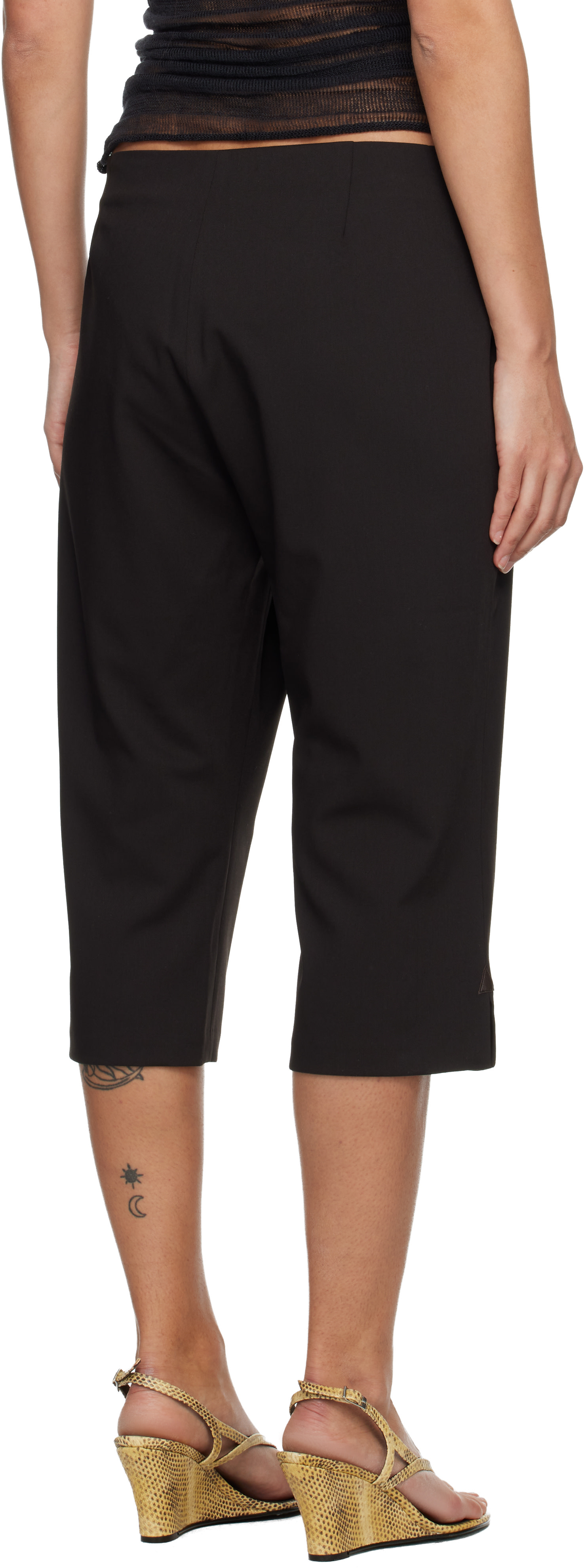 paloma wool アーガイル柄 ショートパンツ S Paloma Wool: Brown Salin Trousers | SSENSE
