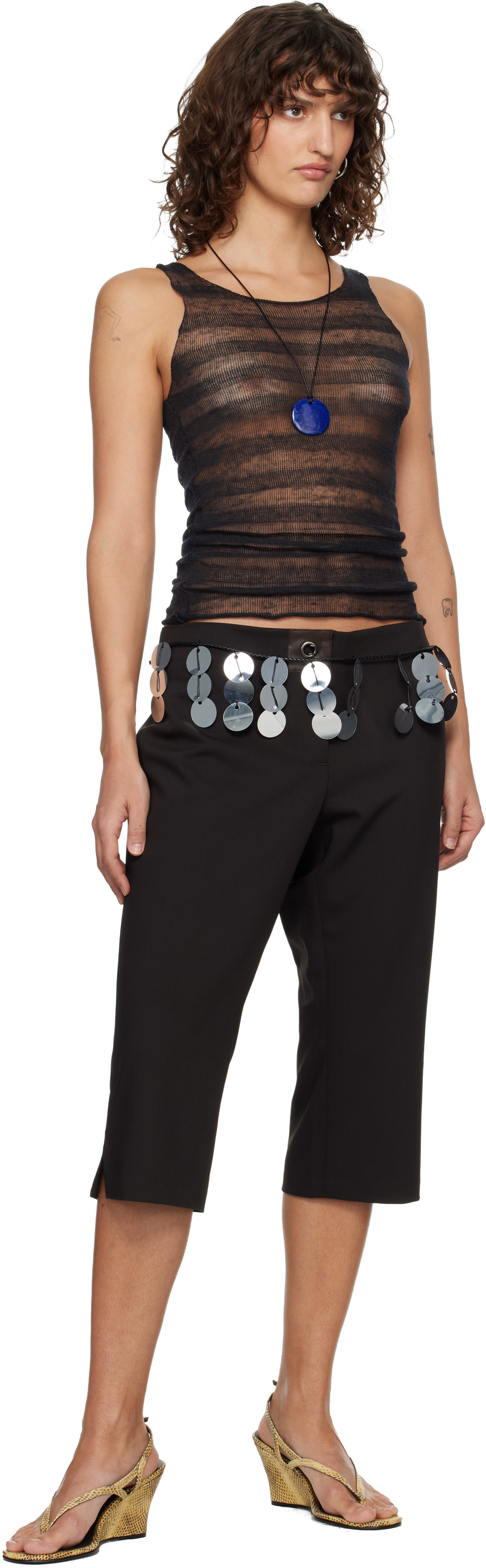 Paloma Wool: Brown Salin Trousers | SSENSE