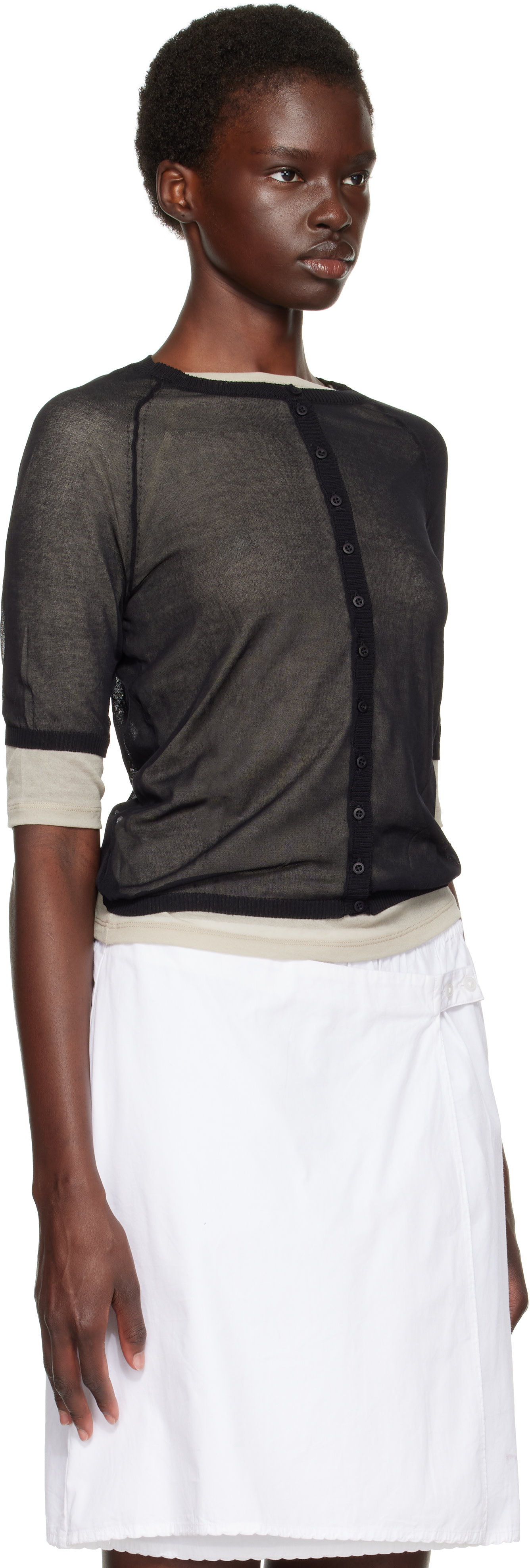 Paloma Wool: Black Patinela Cardigan | SSENSE