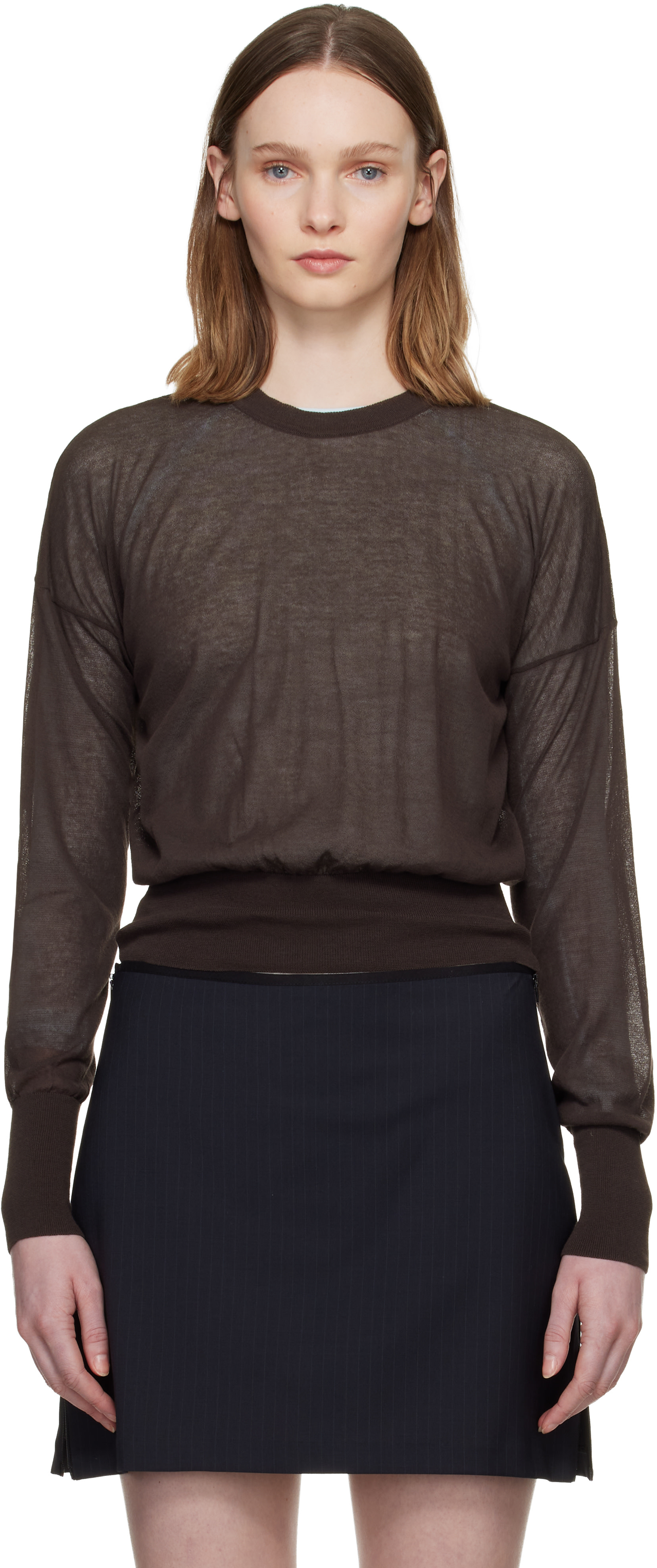 【paloma wool】スウェット Paloma Wool: Brown Leds Sweater | SSENSE