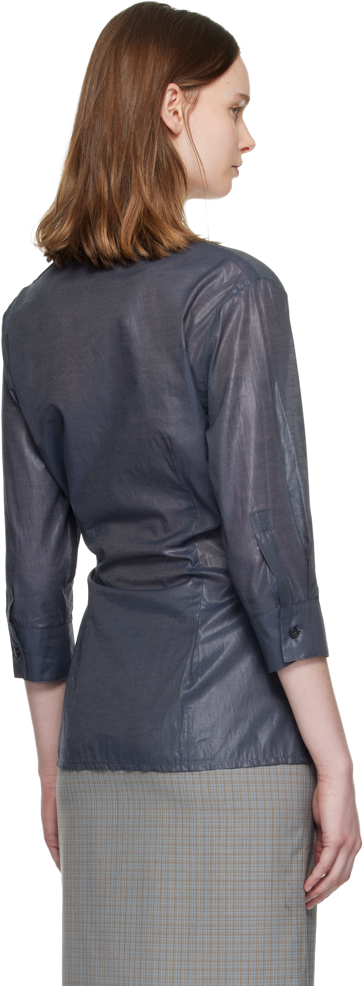 Paloma Wool: Navy Ricer Shirt | SSENSE