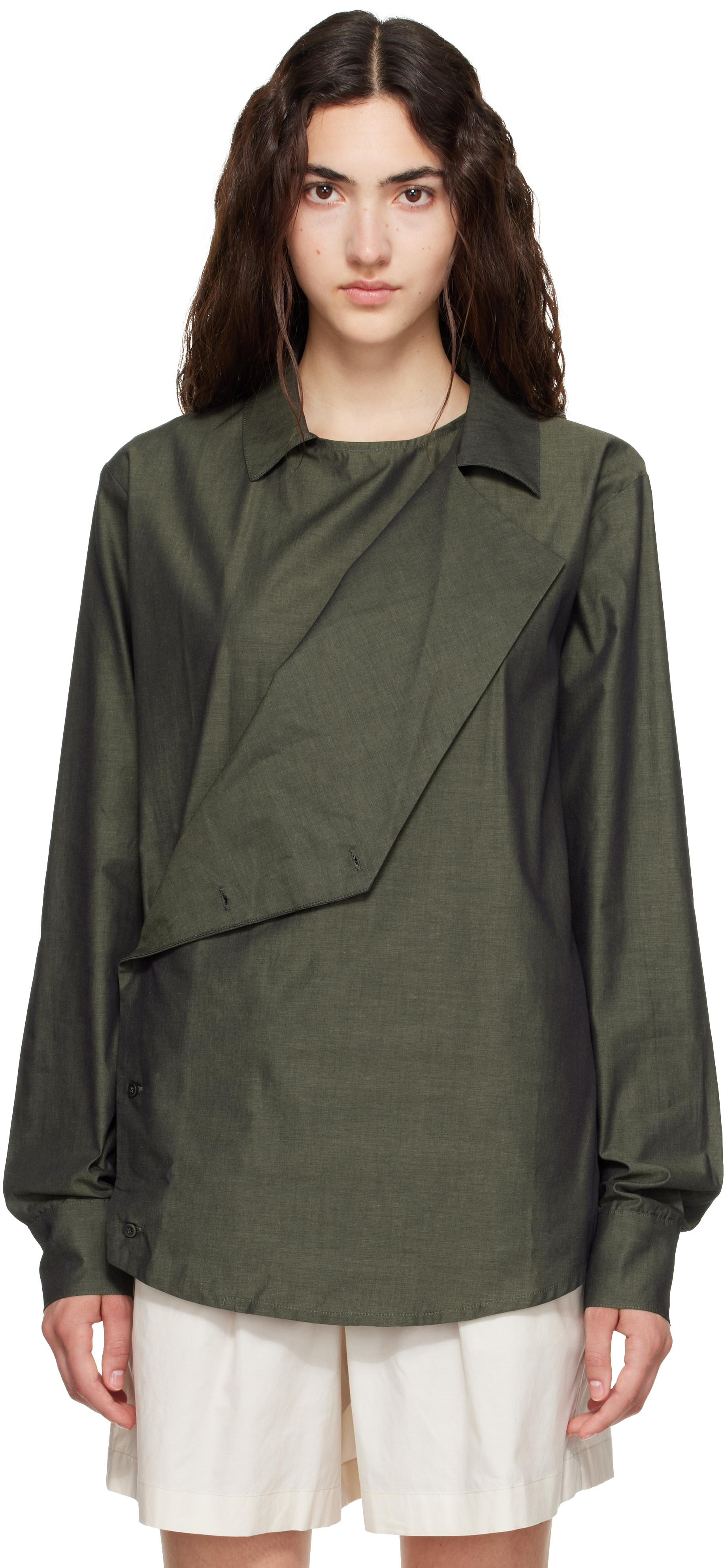 Paloma Wool: Khaki Salem Shirt | SSENSE