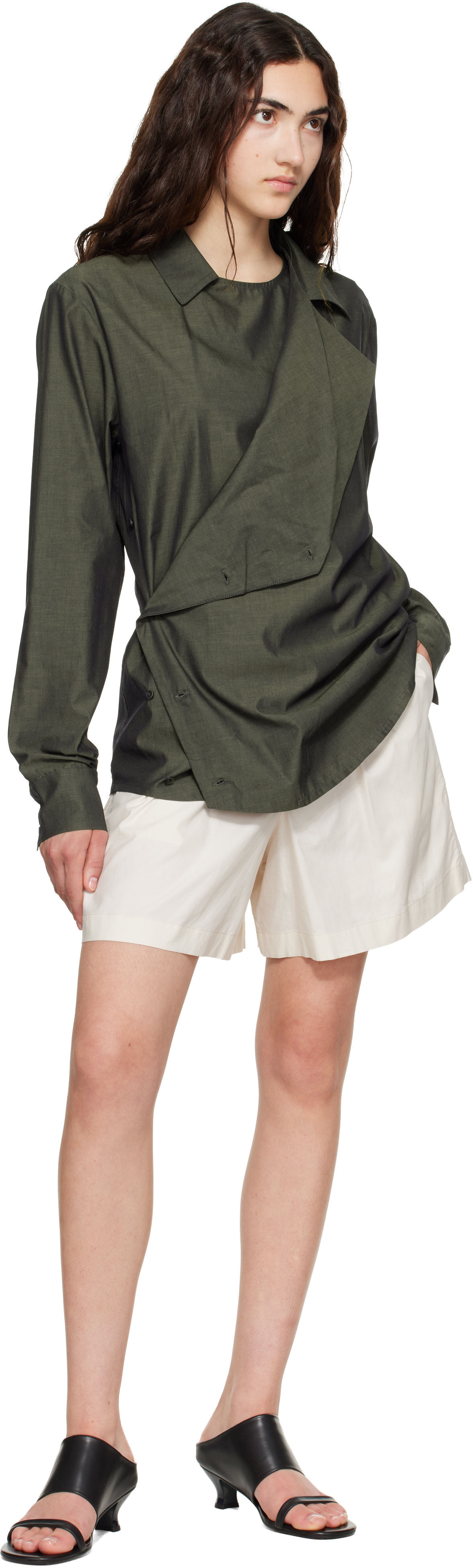 Paloma Wool: Khaki Salem Shirt | SSENSE