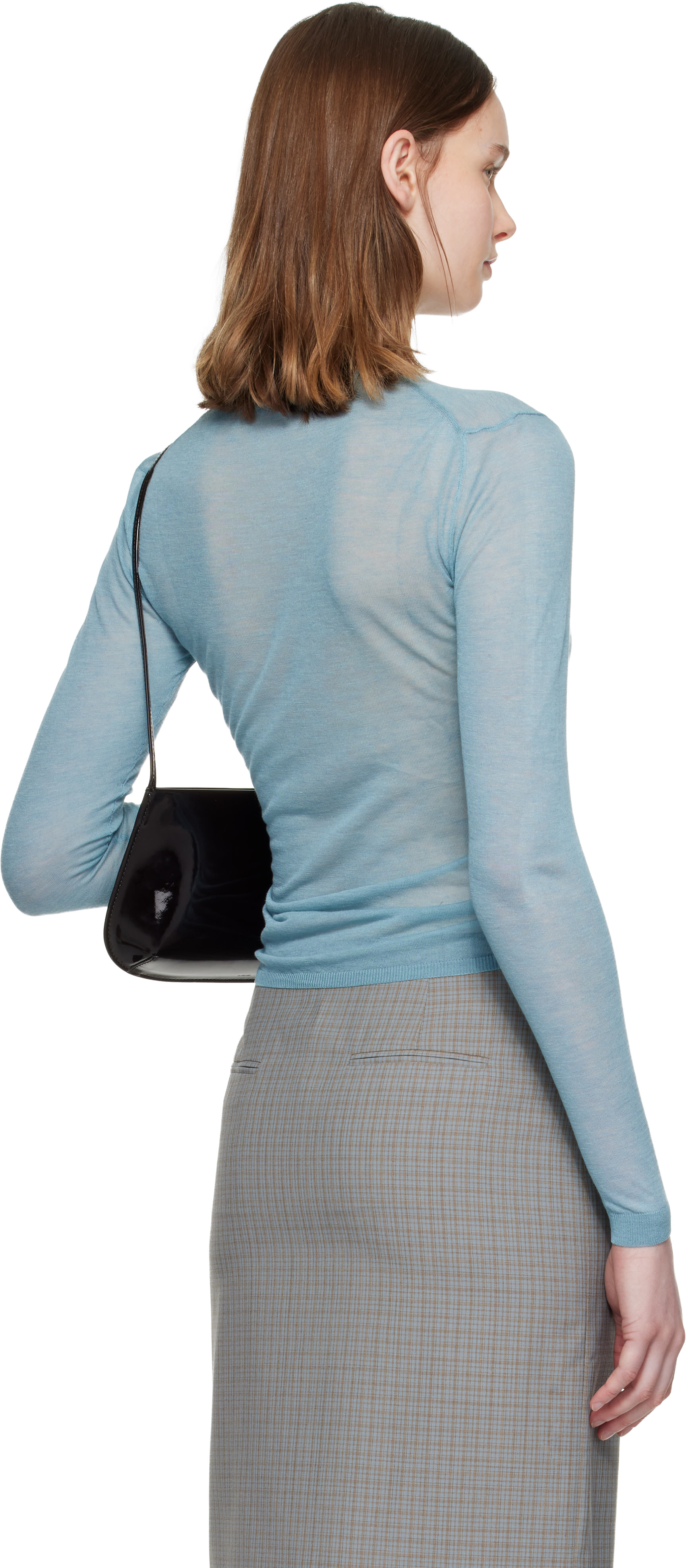 Paloma Wool - Pull Losa bleu à col ras du cou