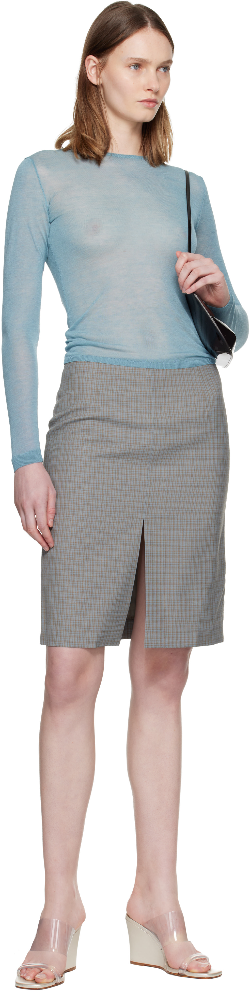 Paloma Wool - Pull Losa bleu à col ras du cou