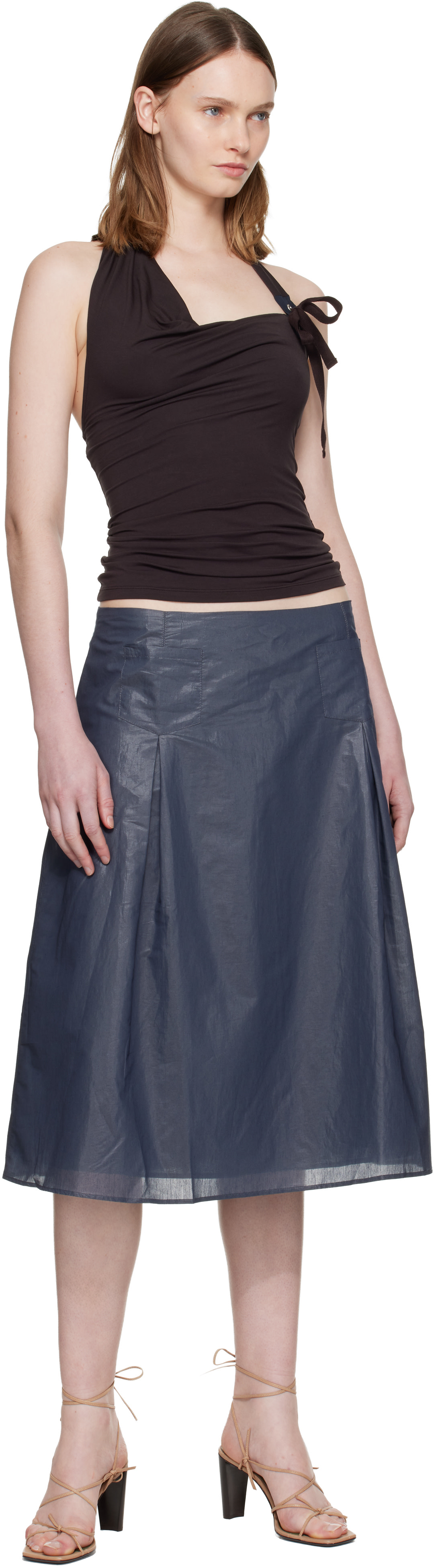 Paloma Wool: Brown Simulet Tank Top | SSENSE