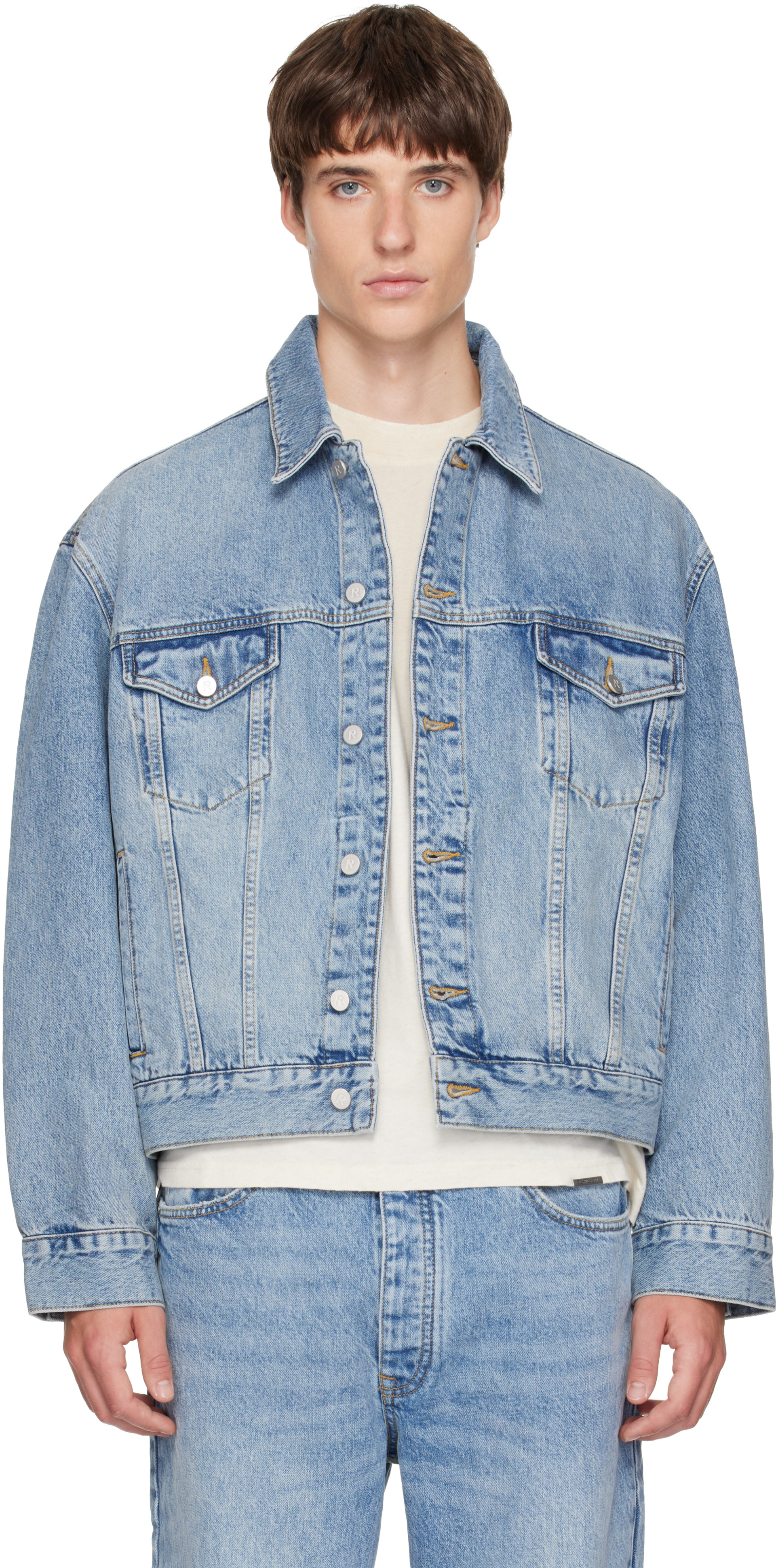 Represent - Blue Denim Trucker Jacket