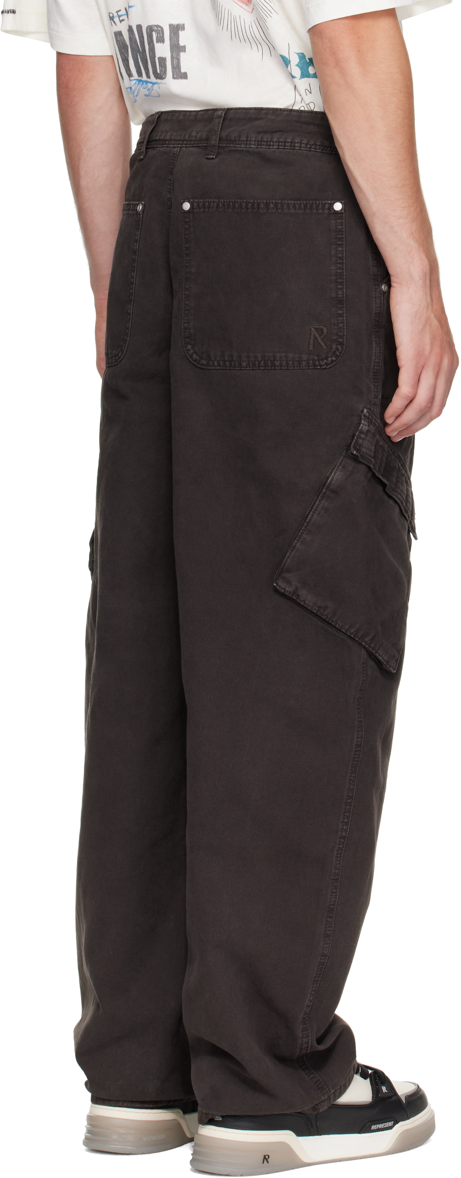 Represent - Brown Canvas Cargo Pants