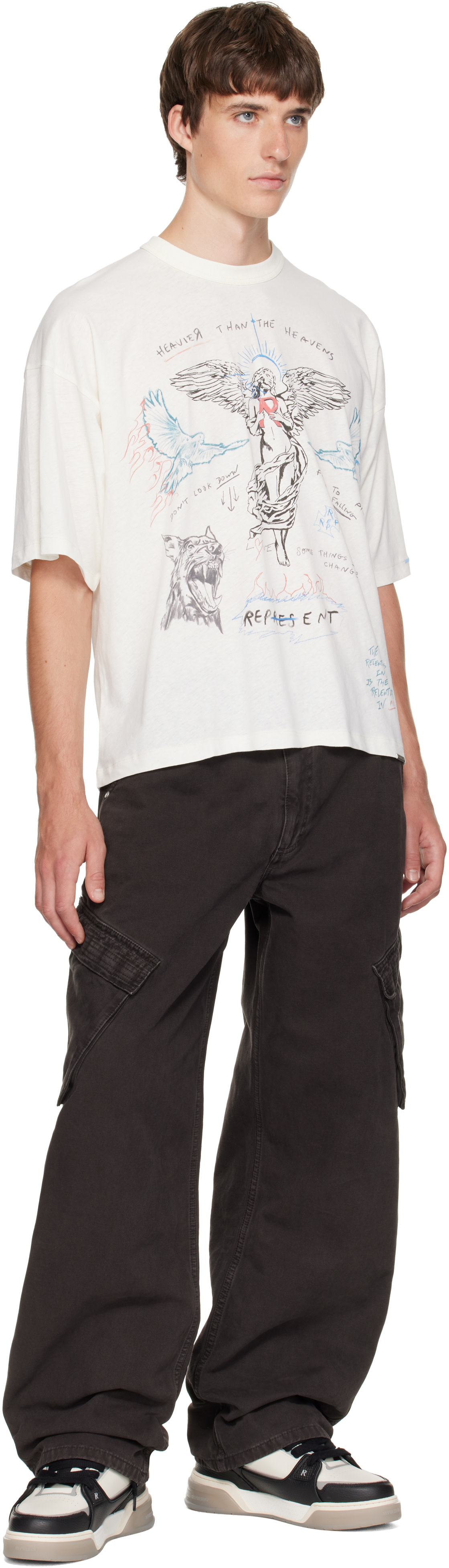 Represent - Brown Canvas Cargo Pants