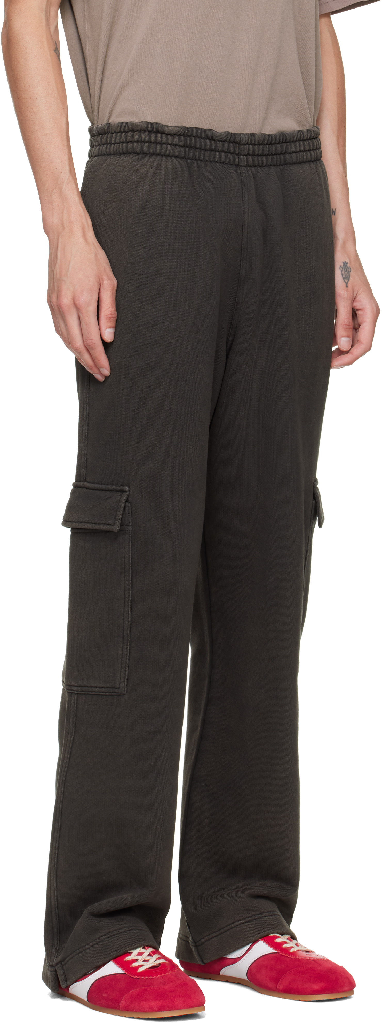Represent - Pantalon de survêtement cargo Initial brun