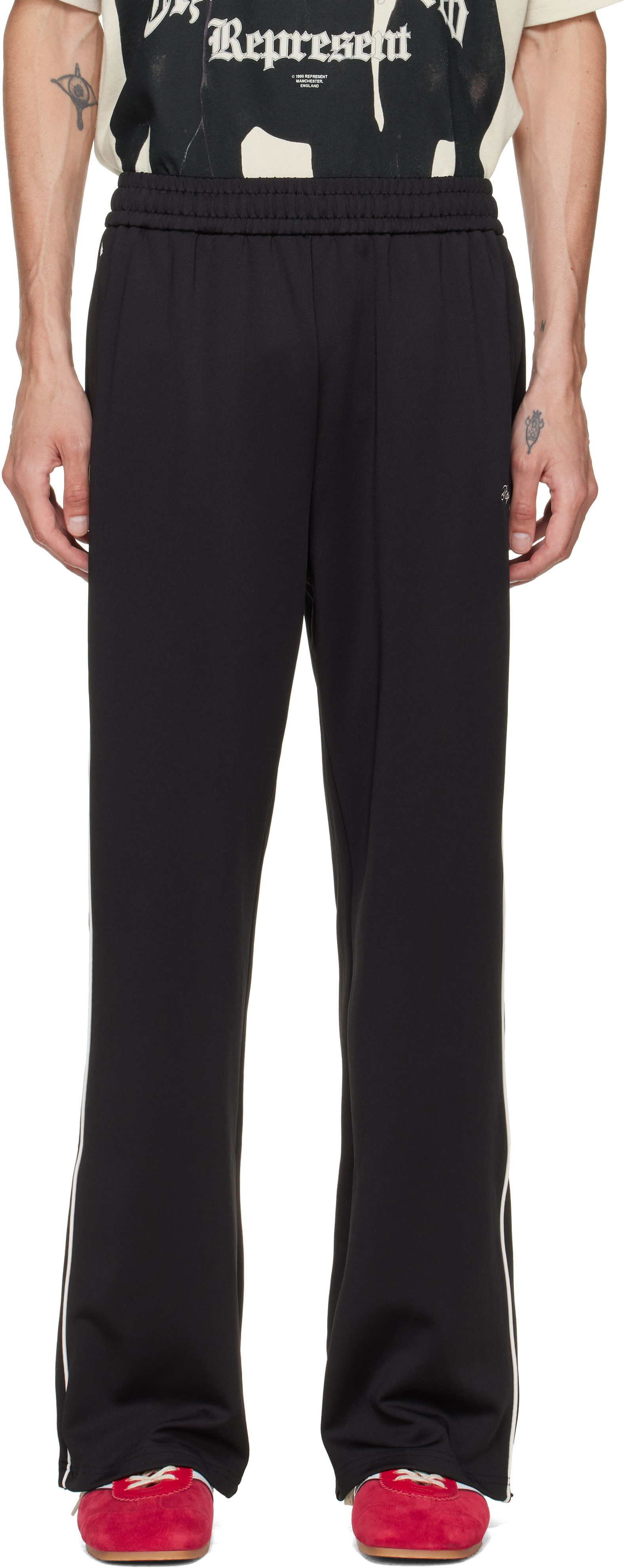 Represent - Black Taped Track Pants