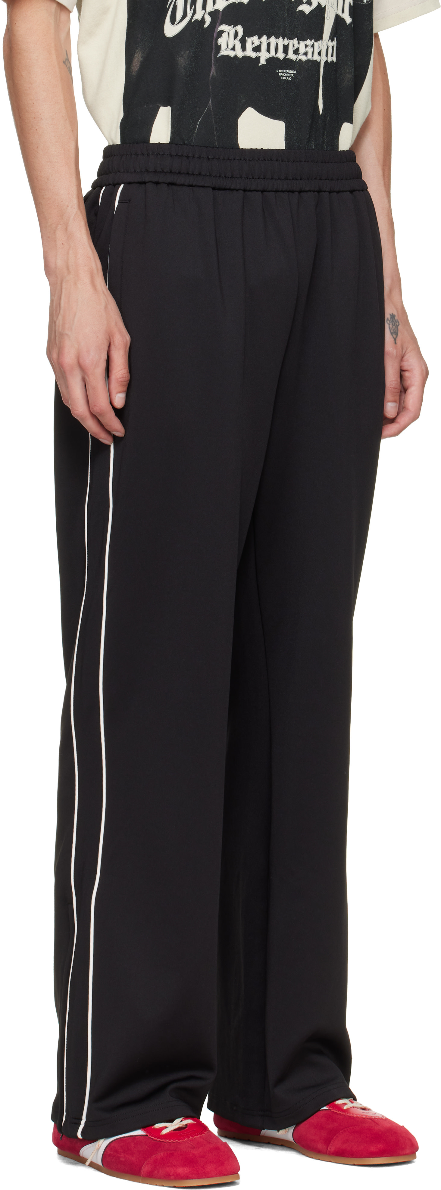 Represent - Black Taped Track Pants