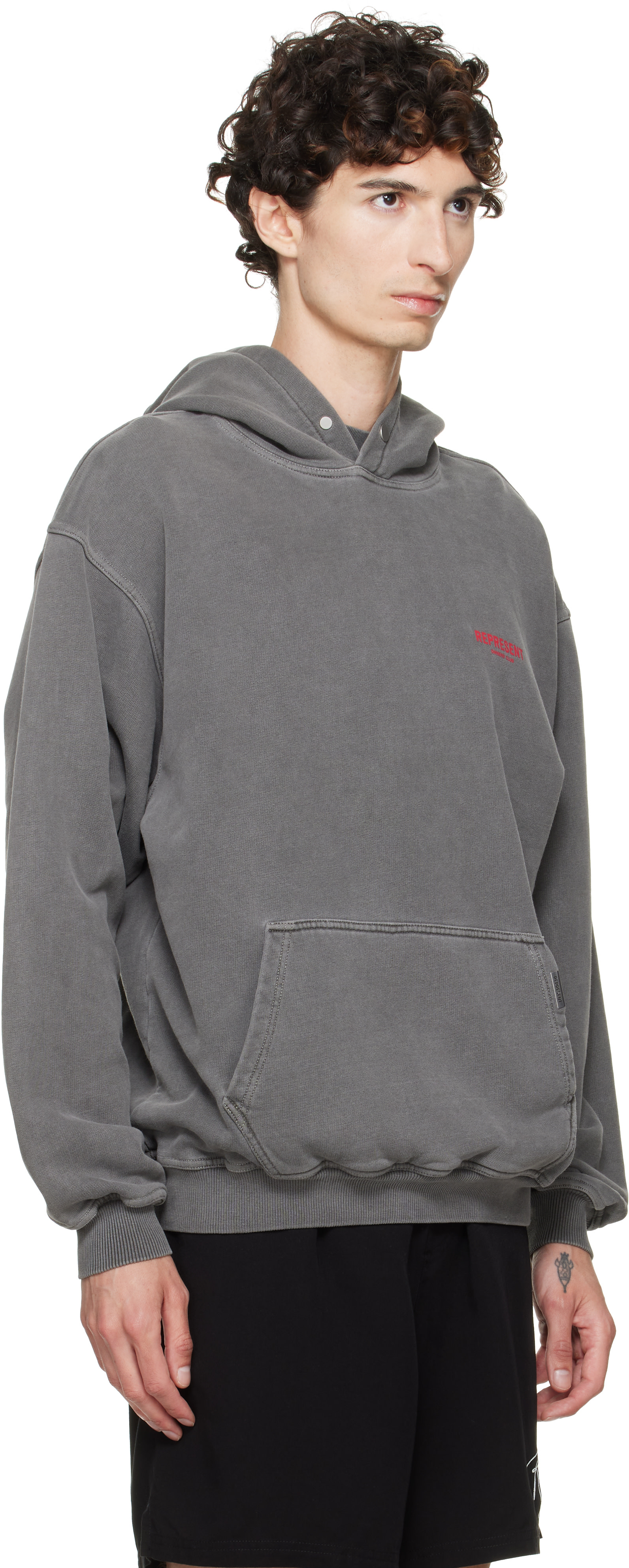 Represent - Pull à capuche 'Owners Club' gris à imprimés