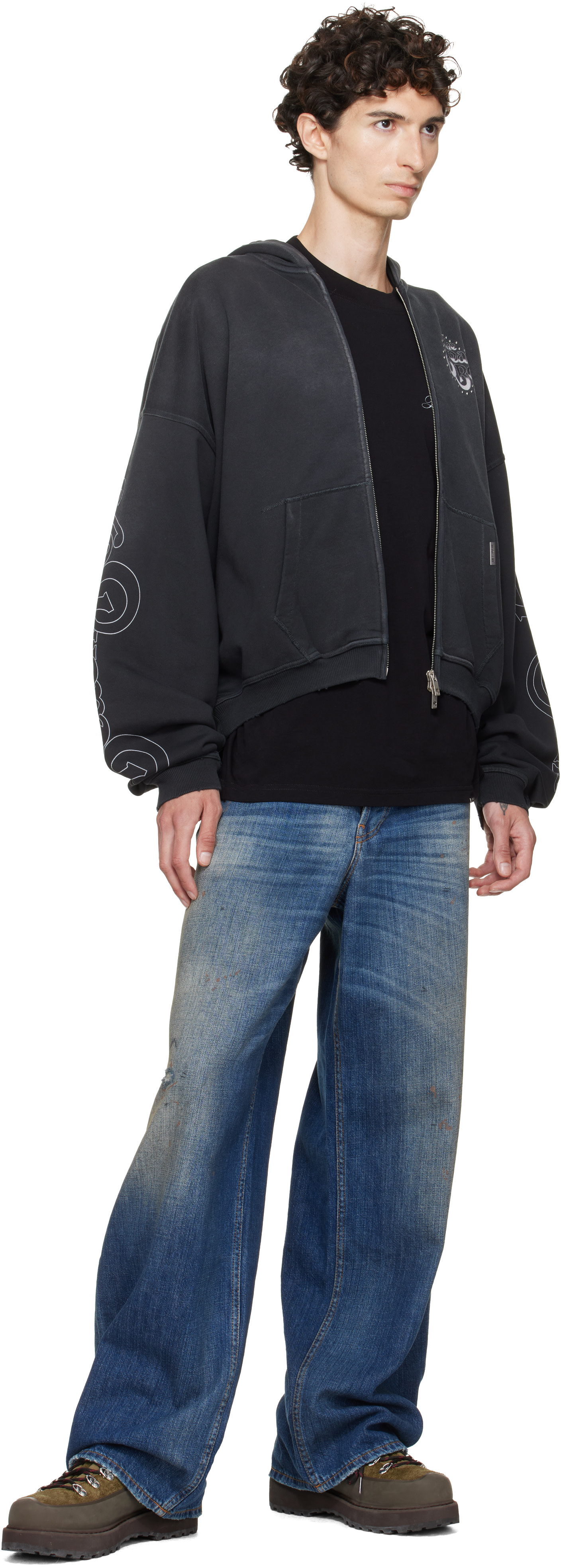 Represent - Pull à capuche noir à glissière - The Beach Boys