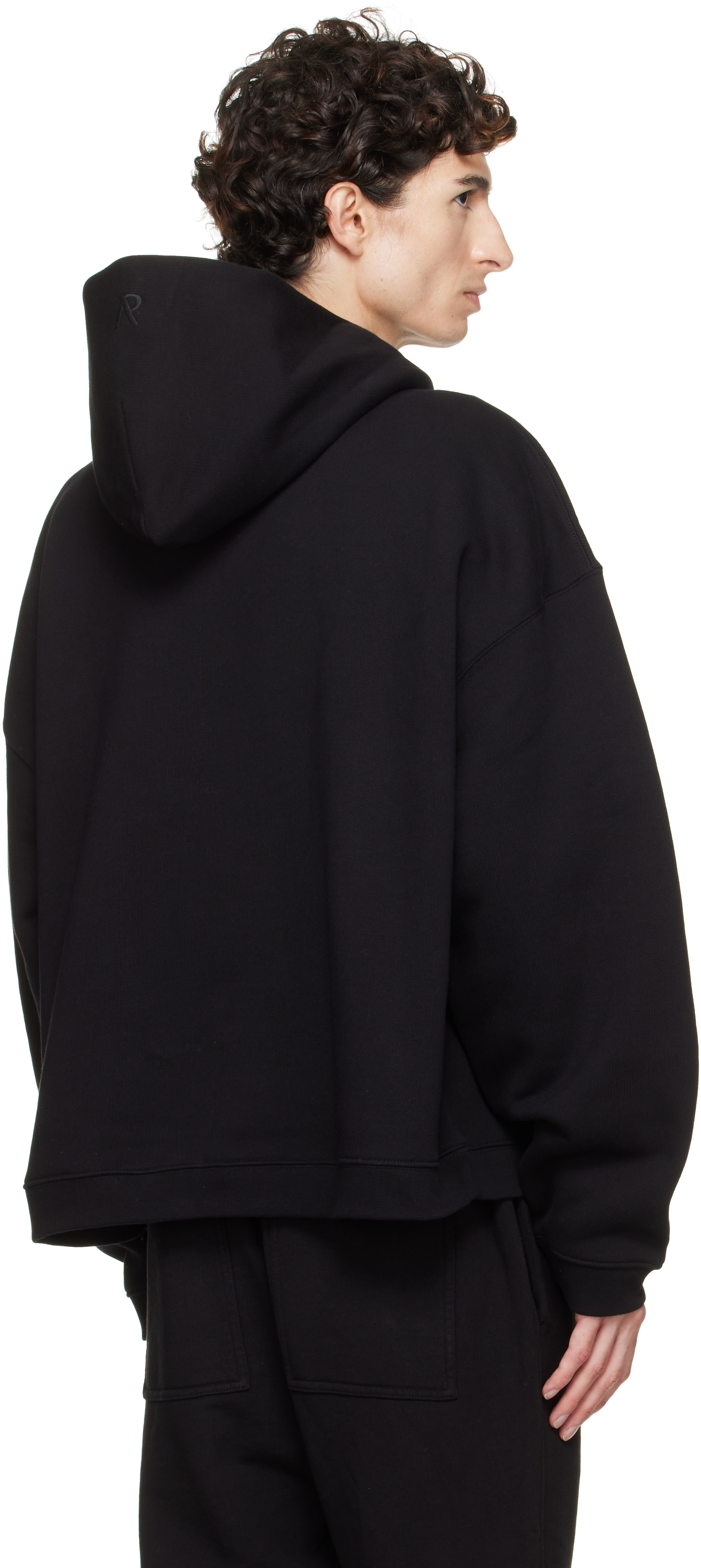 Represent - Pull à capuche droit Initial noir