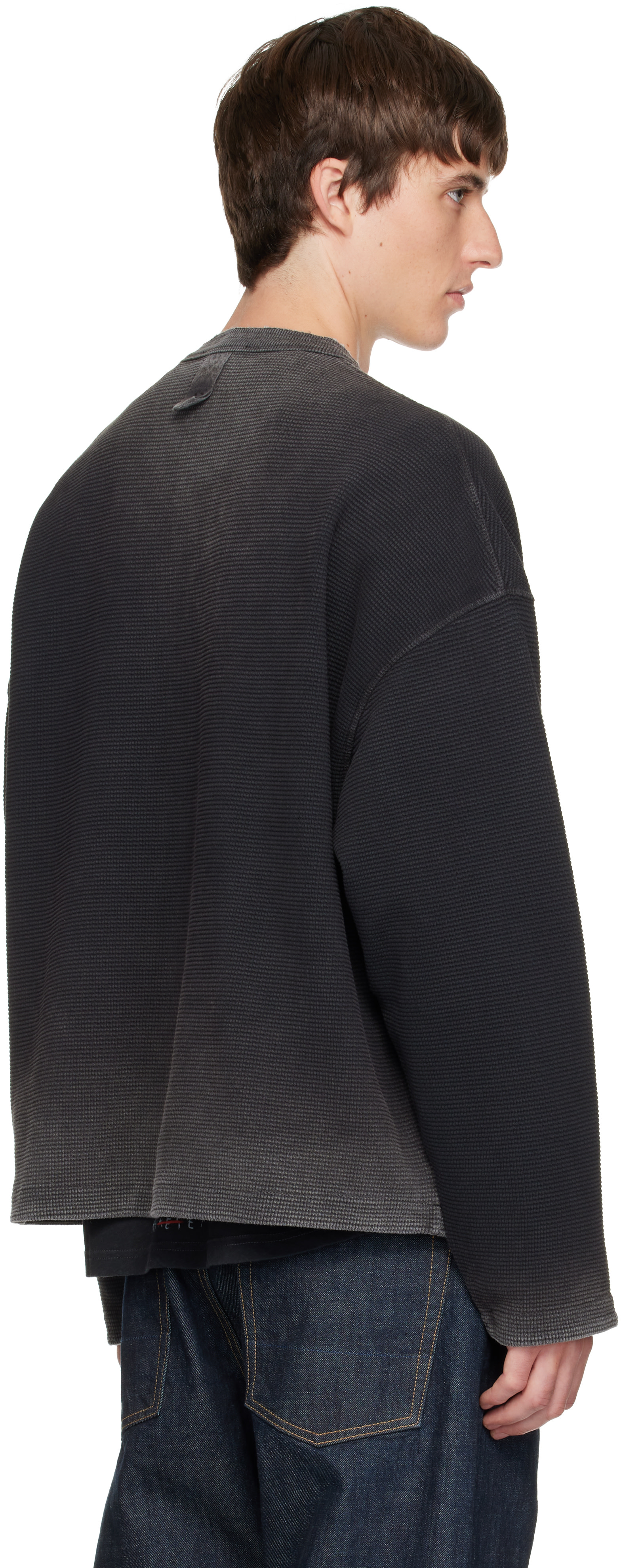 Represent - Henley épais noir