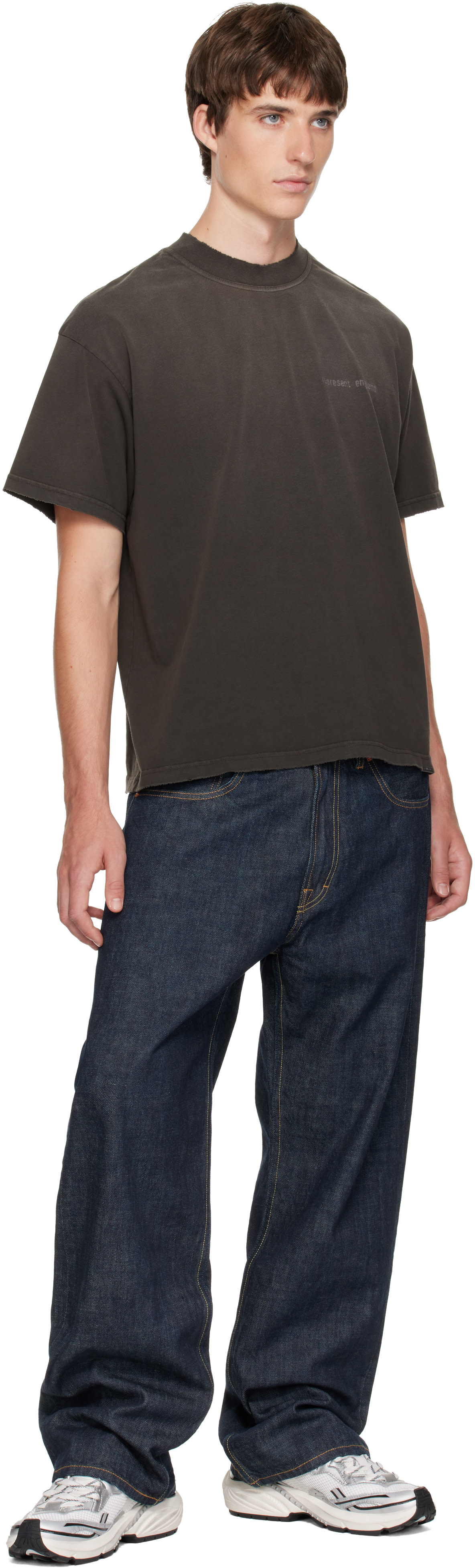 Represent - T-shirt brun à logo Resent