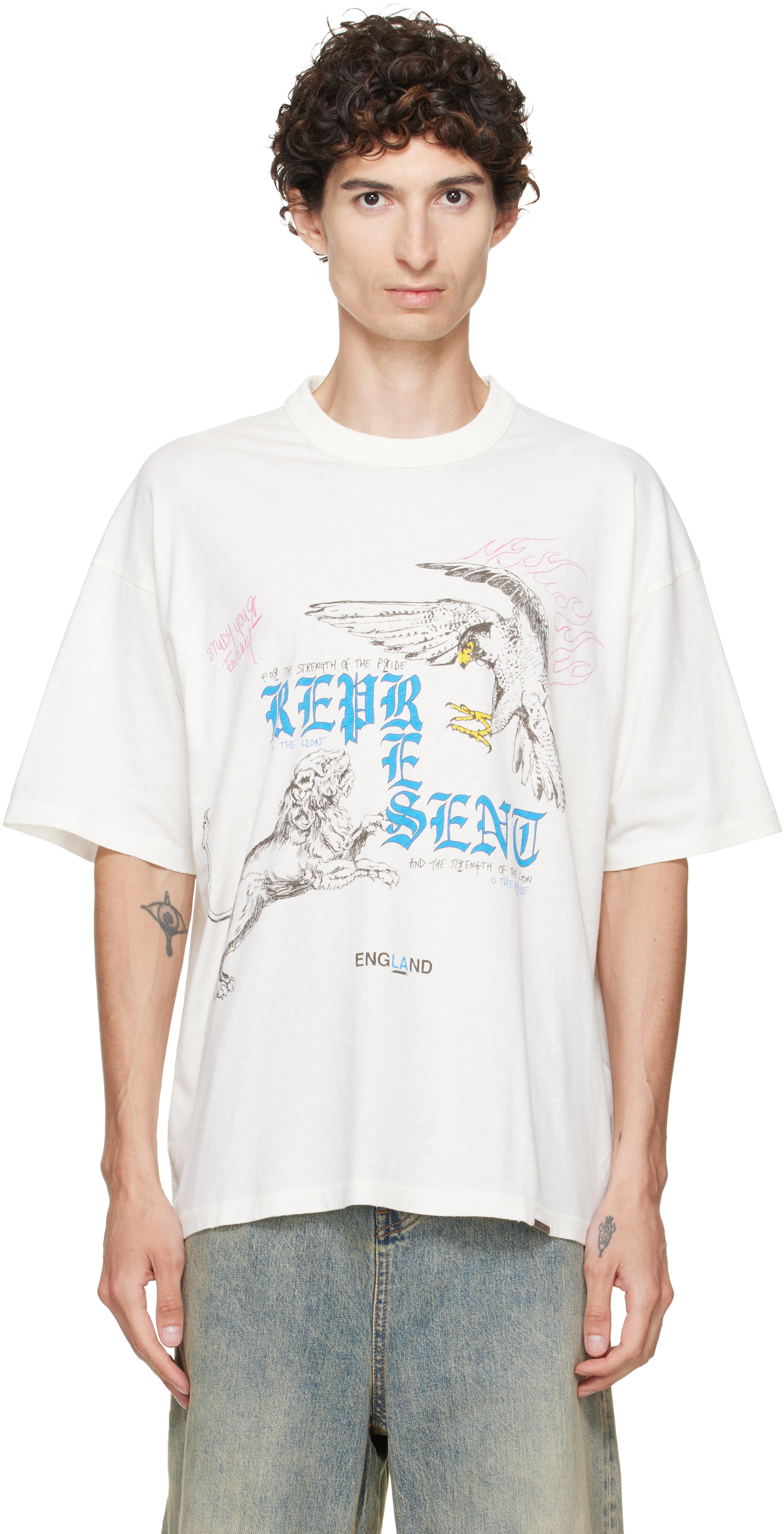 Represent - T-shirt Enemy blanc