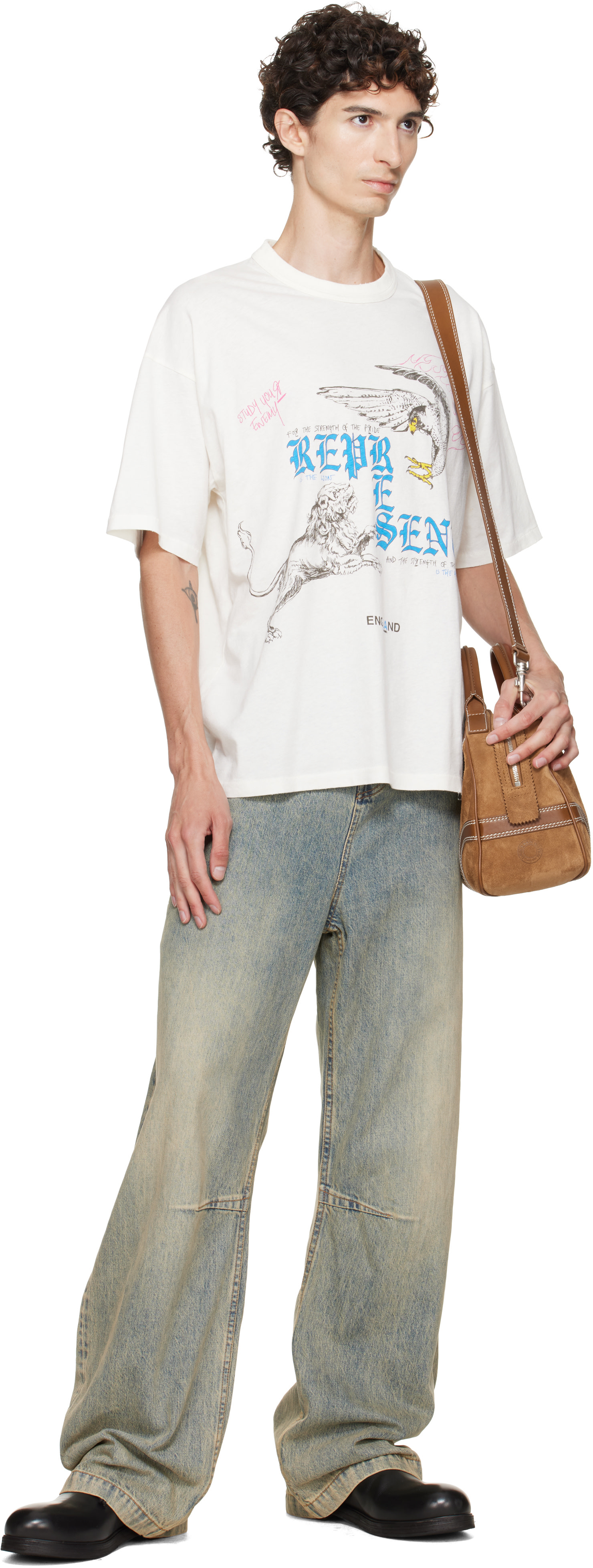 Represent - T-shirt Enemy blanc