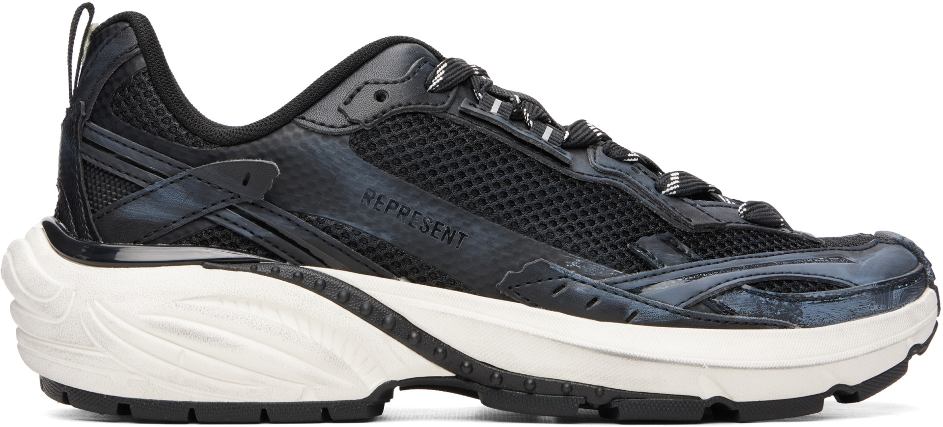 Represent - Black Storm Torn Sneakers