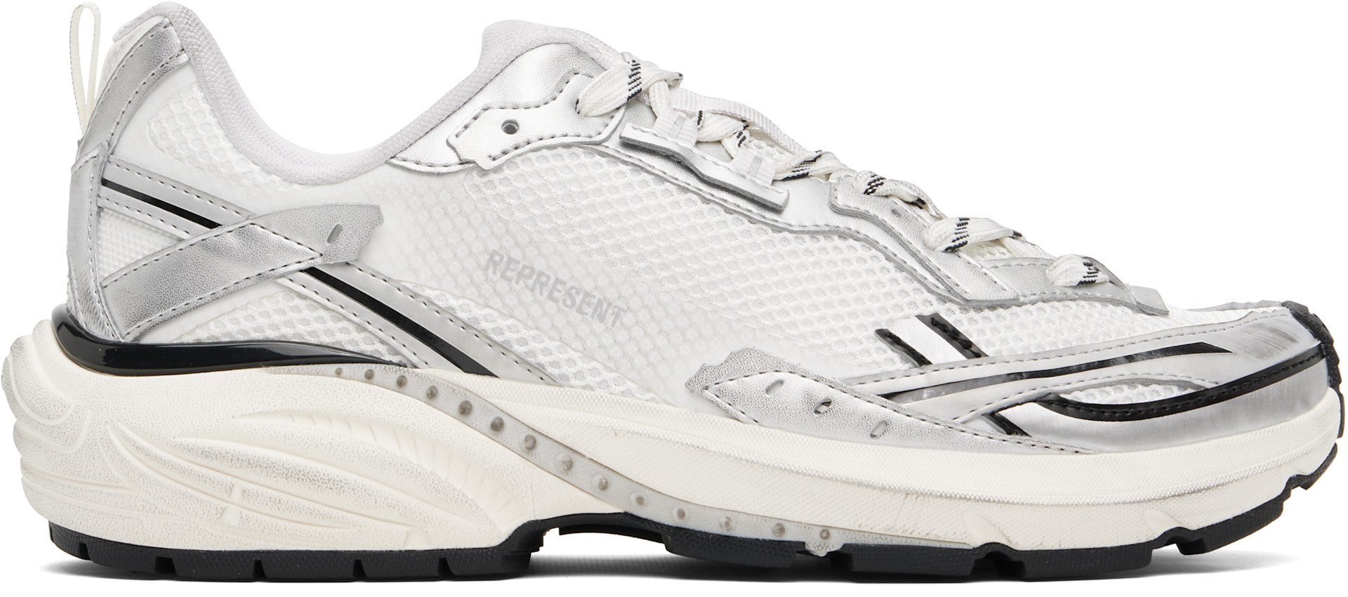 Represent - Baskets Storm Torn gris et blanc
