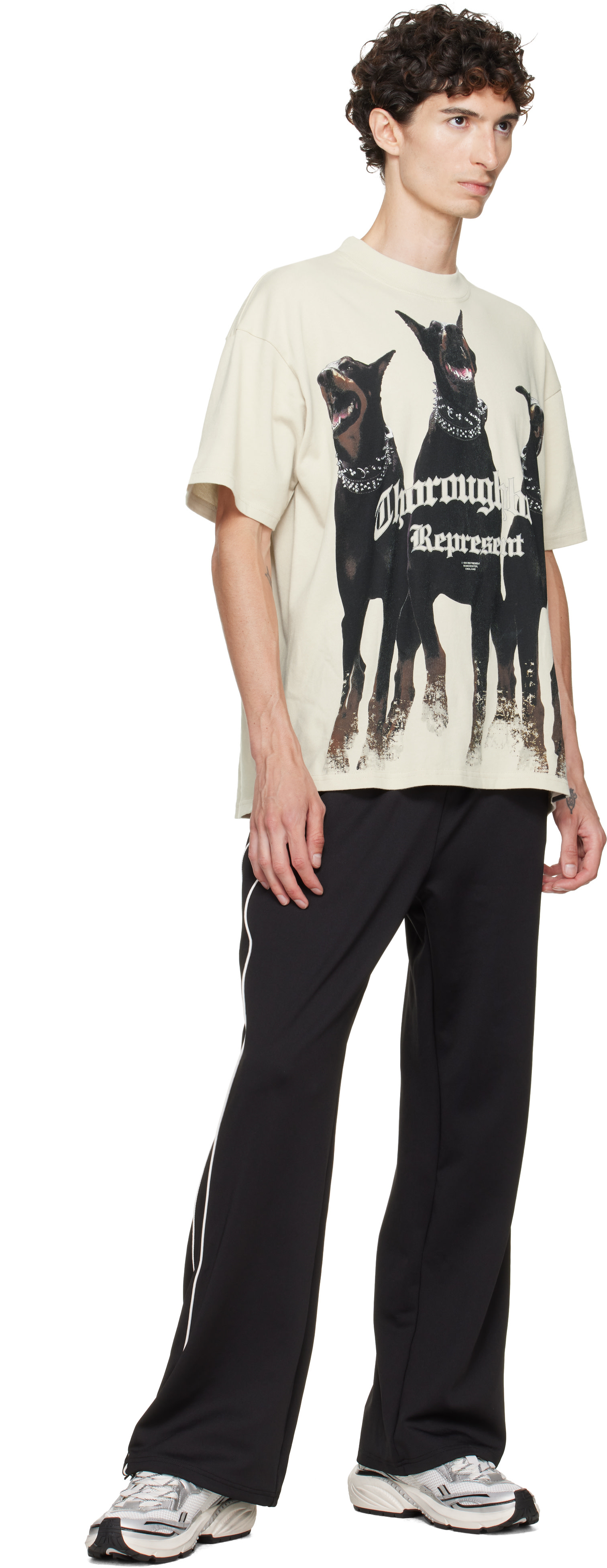 Represent - Baskets Storm Torn gris et blanc