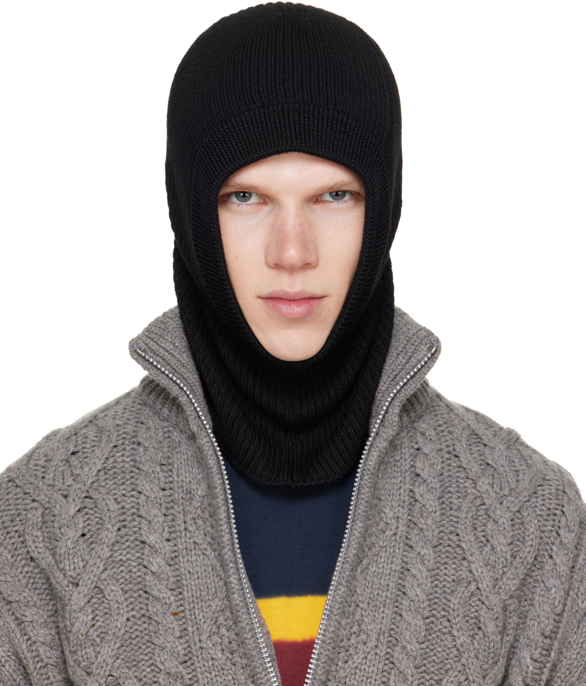 Rier - Black Wool Balaclava