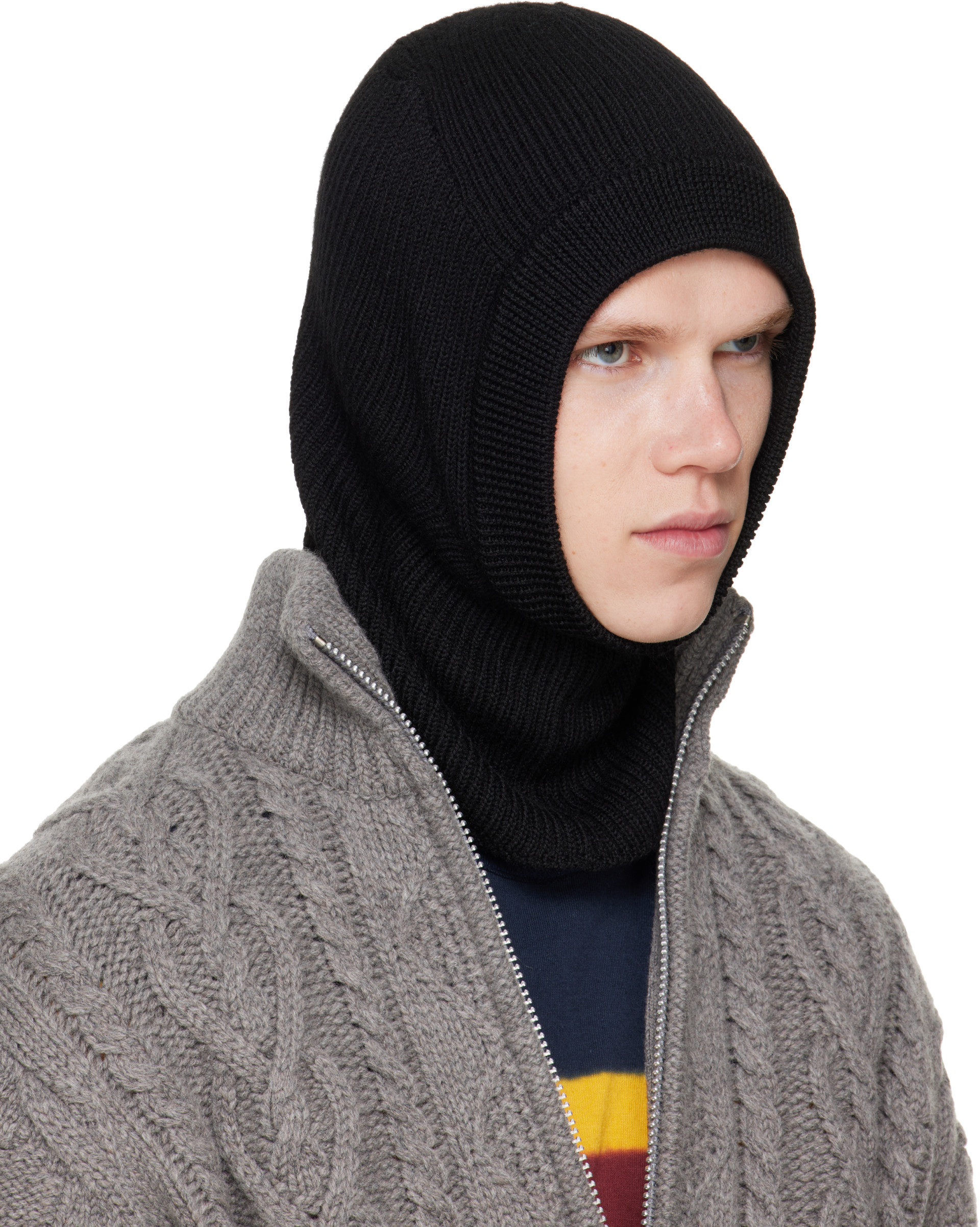 Rier - Black Wool Balaclava