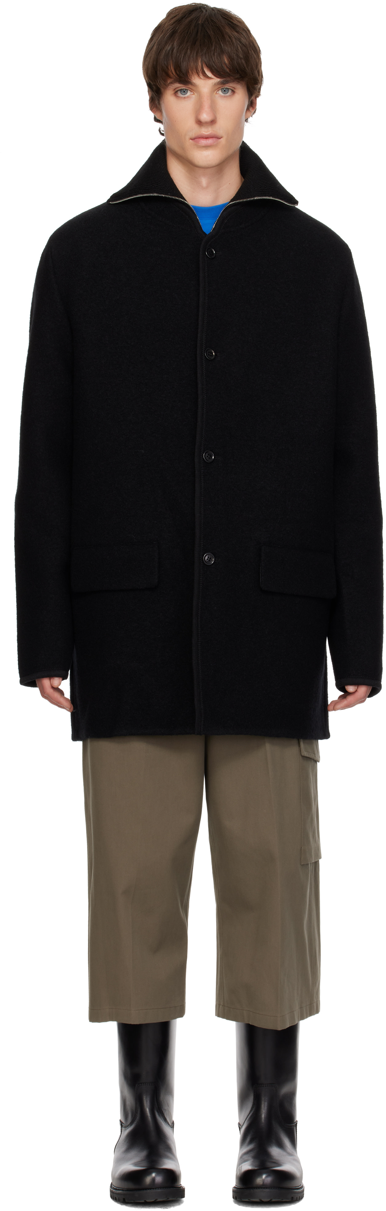 Rier - Manteau écourté noir - Walker