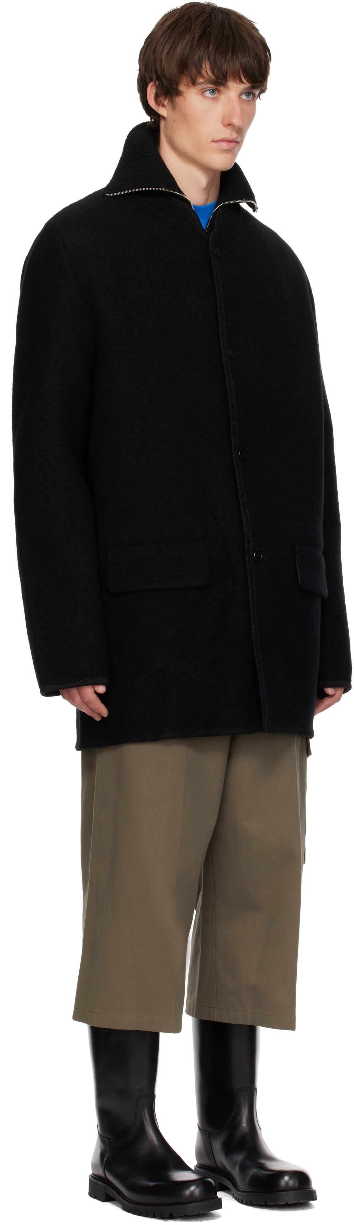 Rier - Manteau écourté noir - Walker