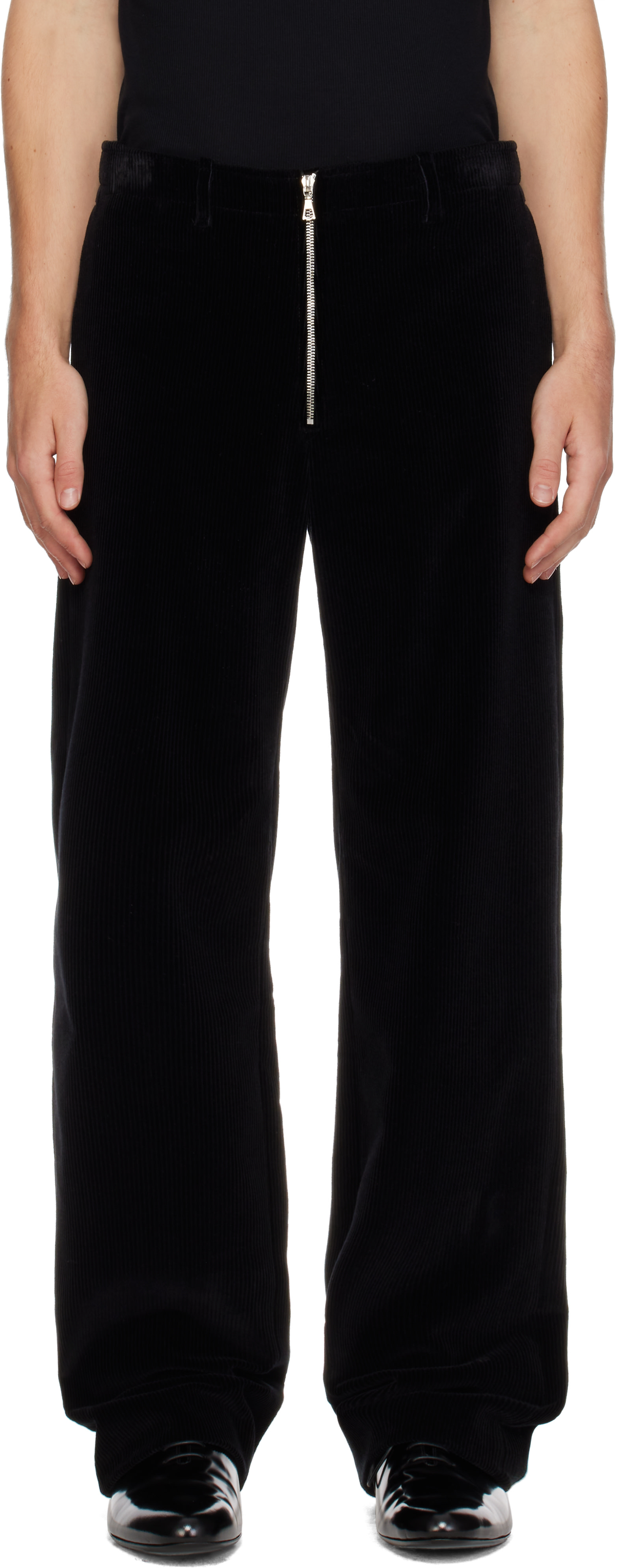 Rier - Black Tyrolean Corduroy Trousers