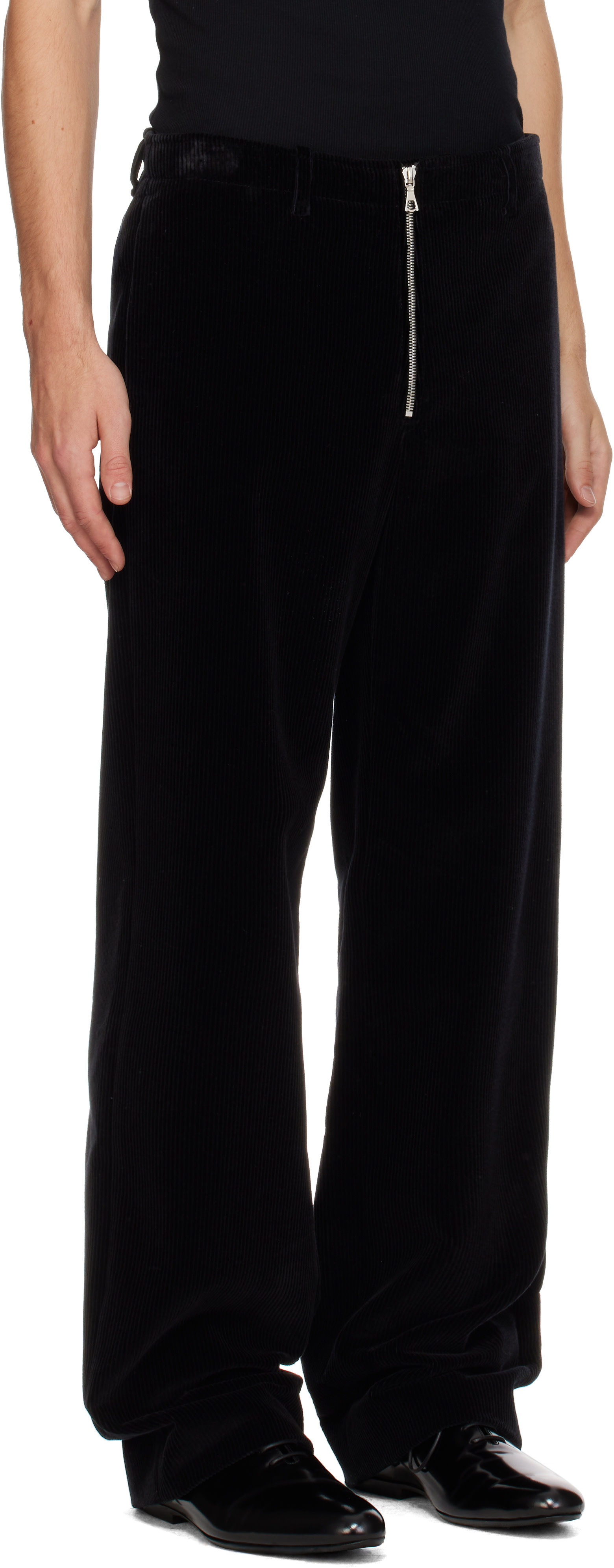 Rier - Black Tyrolean Corduroy Trousers