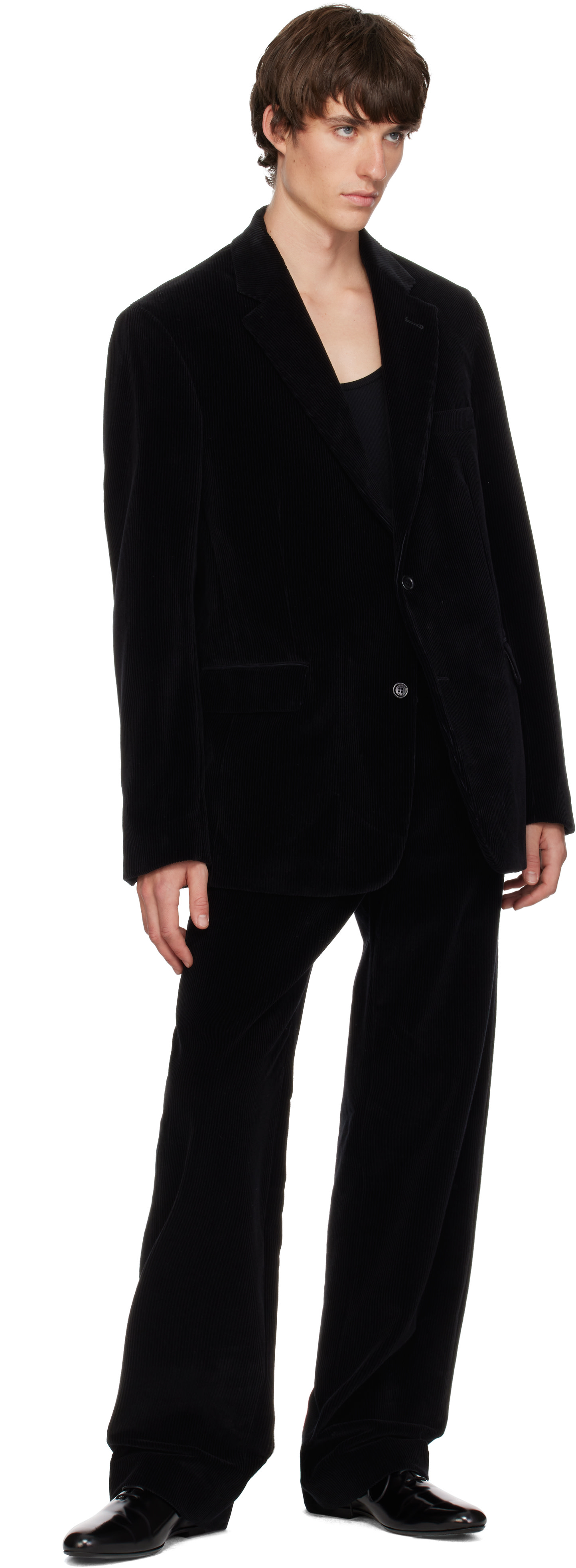 Rier - Black Tyrolean Corduroy Trousers