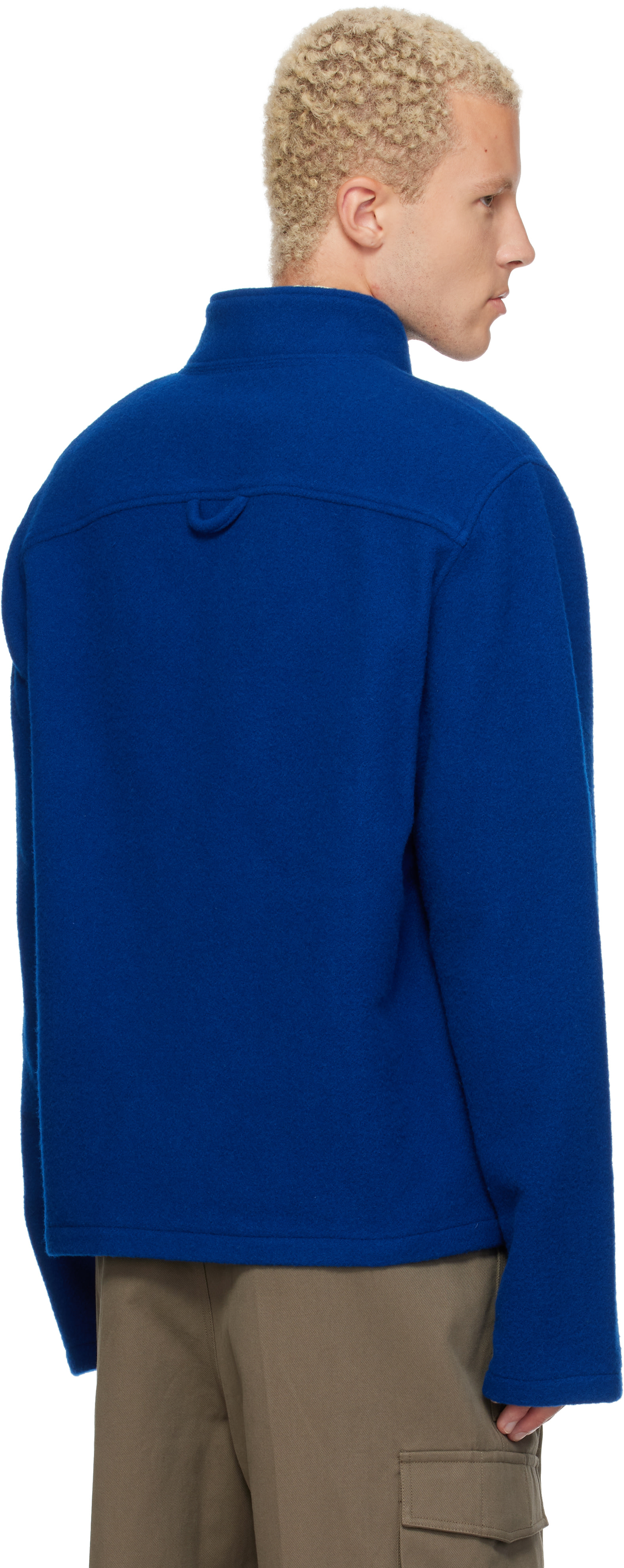 Rier - Blue Full Zip Fleece Sweater