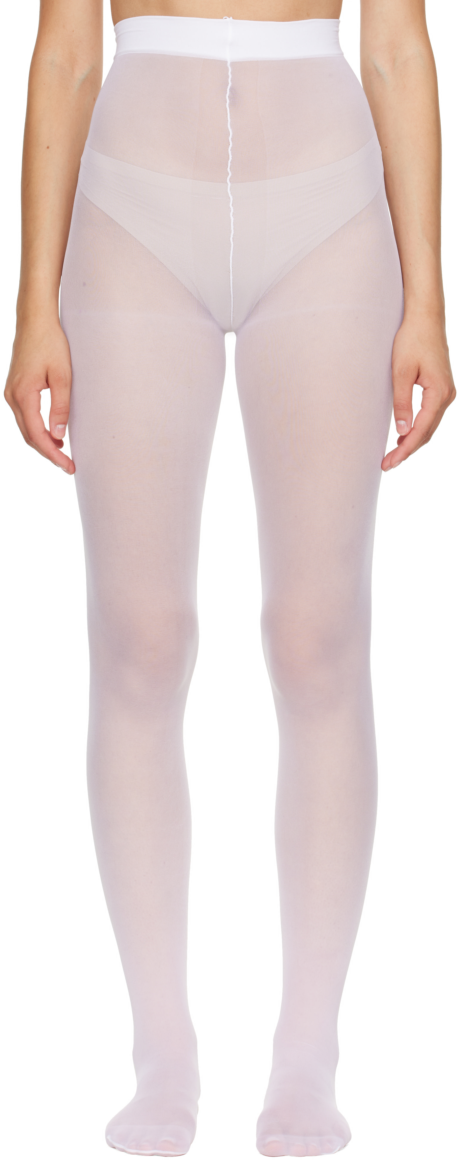 VETEMENTS - Collant blanc à logo