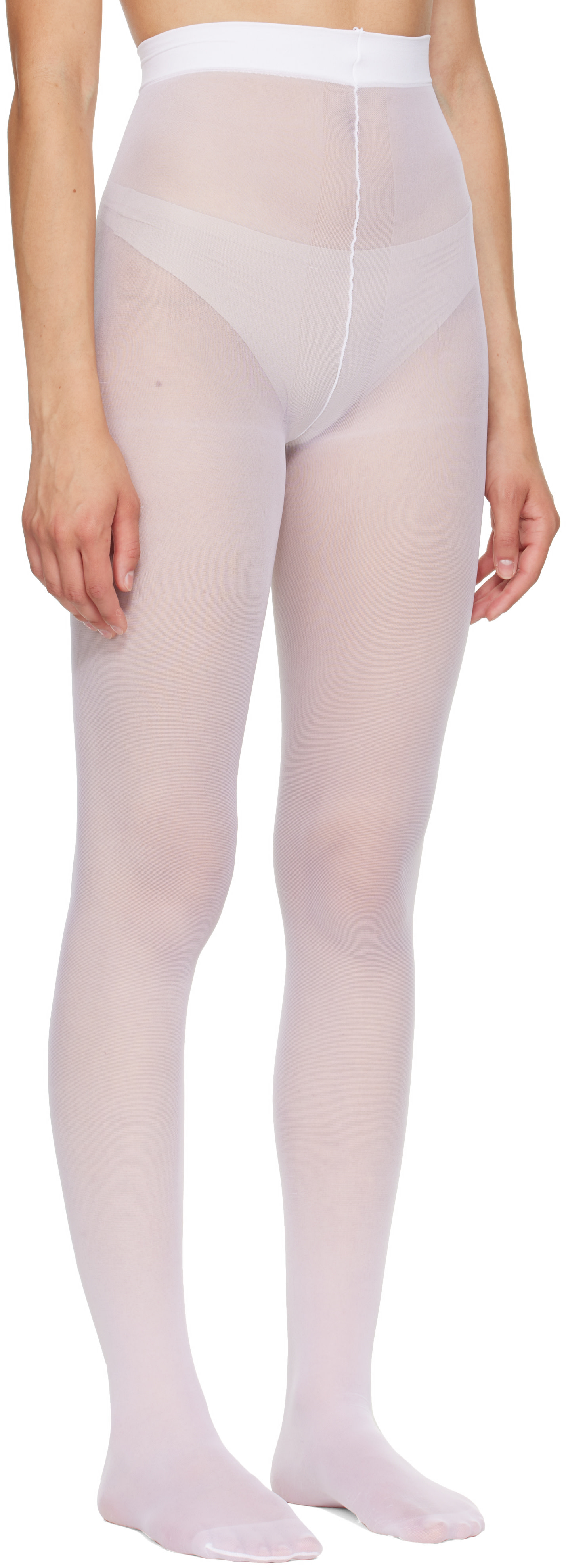 VETEMENTS - Collant blanc à logo
