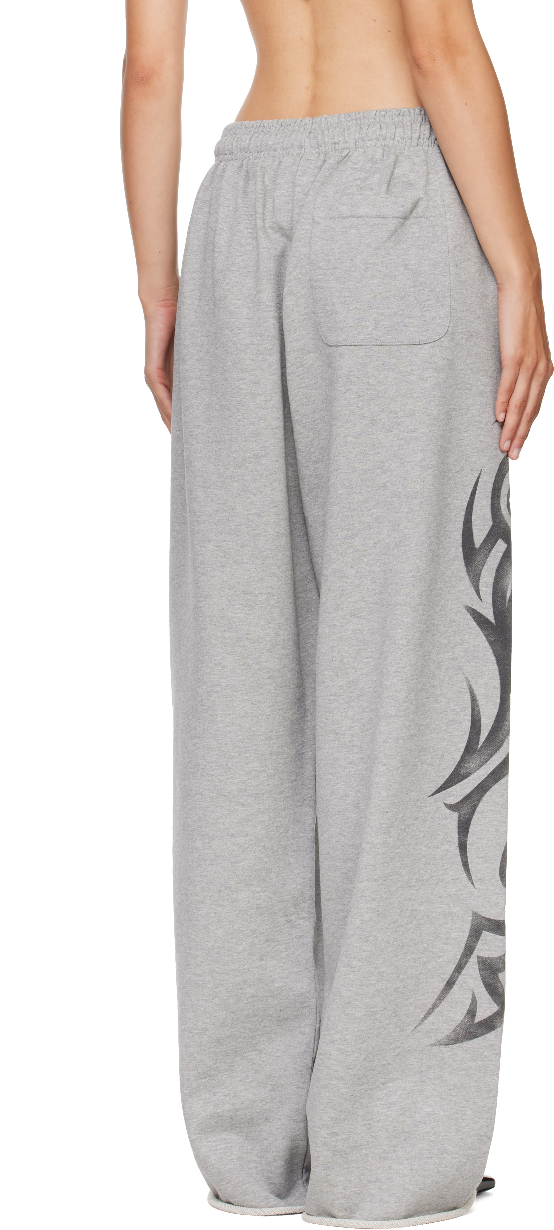 VETEMENTS - Gray Graffiti Printed Sweatpants