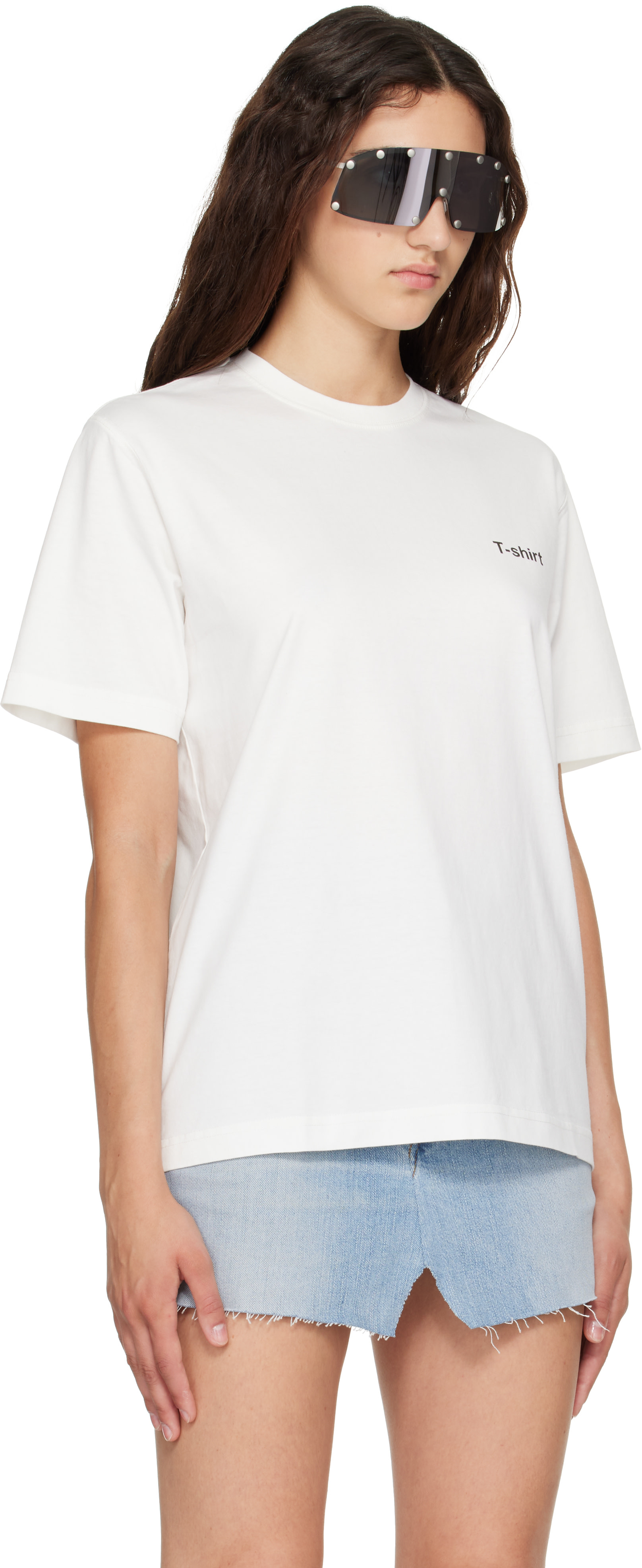 VETEMENTS: White 'T-shirt Definition' T-shirt | SSENSE